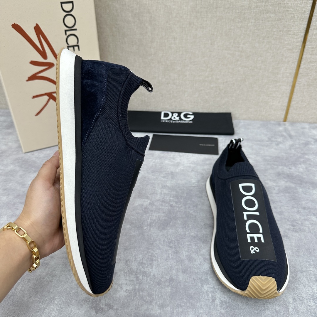💋💍DG 家新品   Dolce &Gabban*  杜嘉～班纳  Cushion 运动乐福鞋，飞织印花