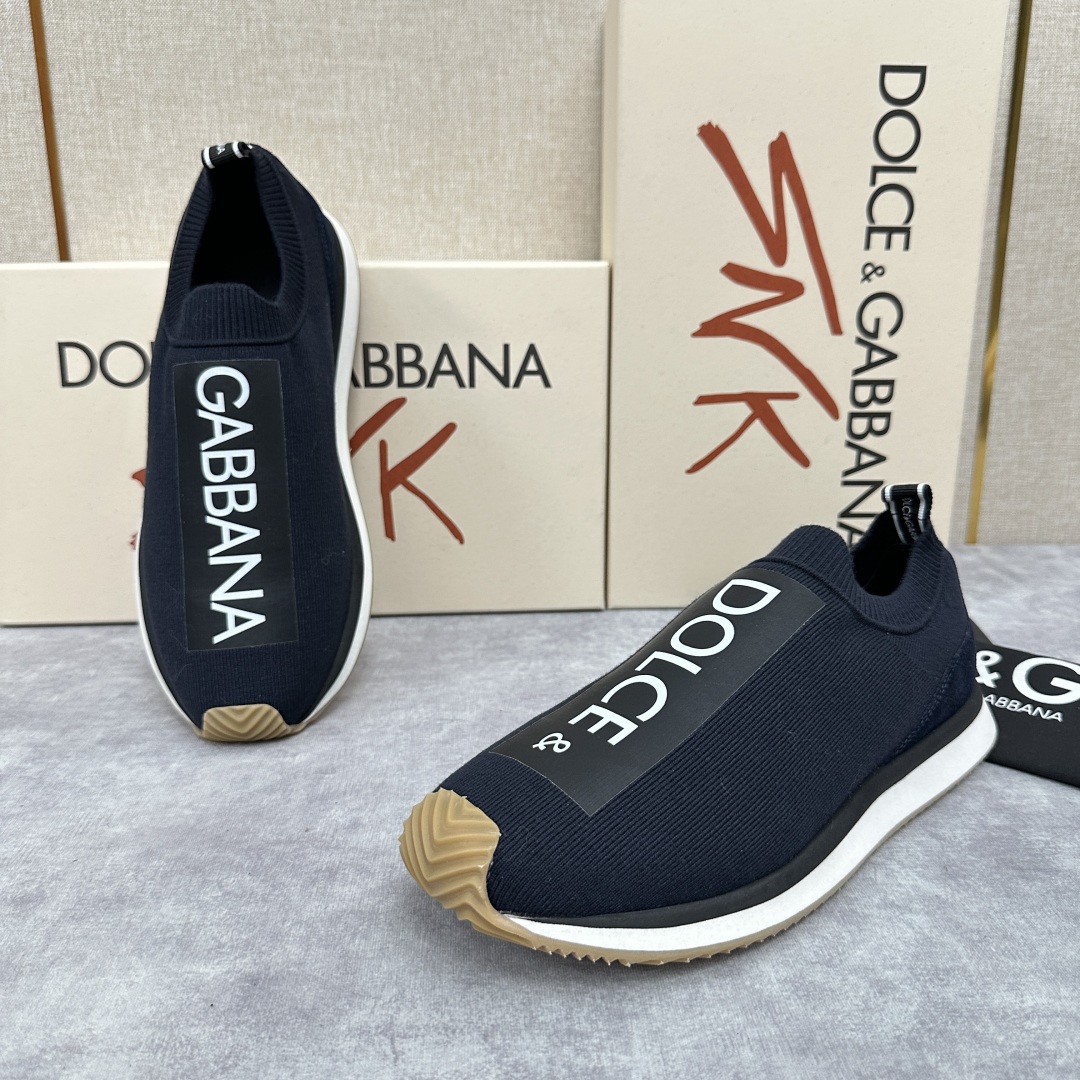 💋💍DG 家新品   Dolce &Gabban*  杜嘉～班纳  Cushion 运动乐福鞋，飞织印花