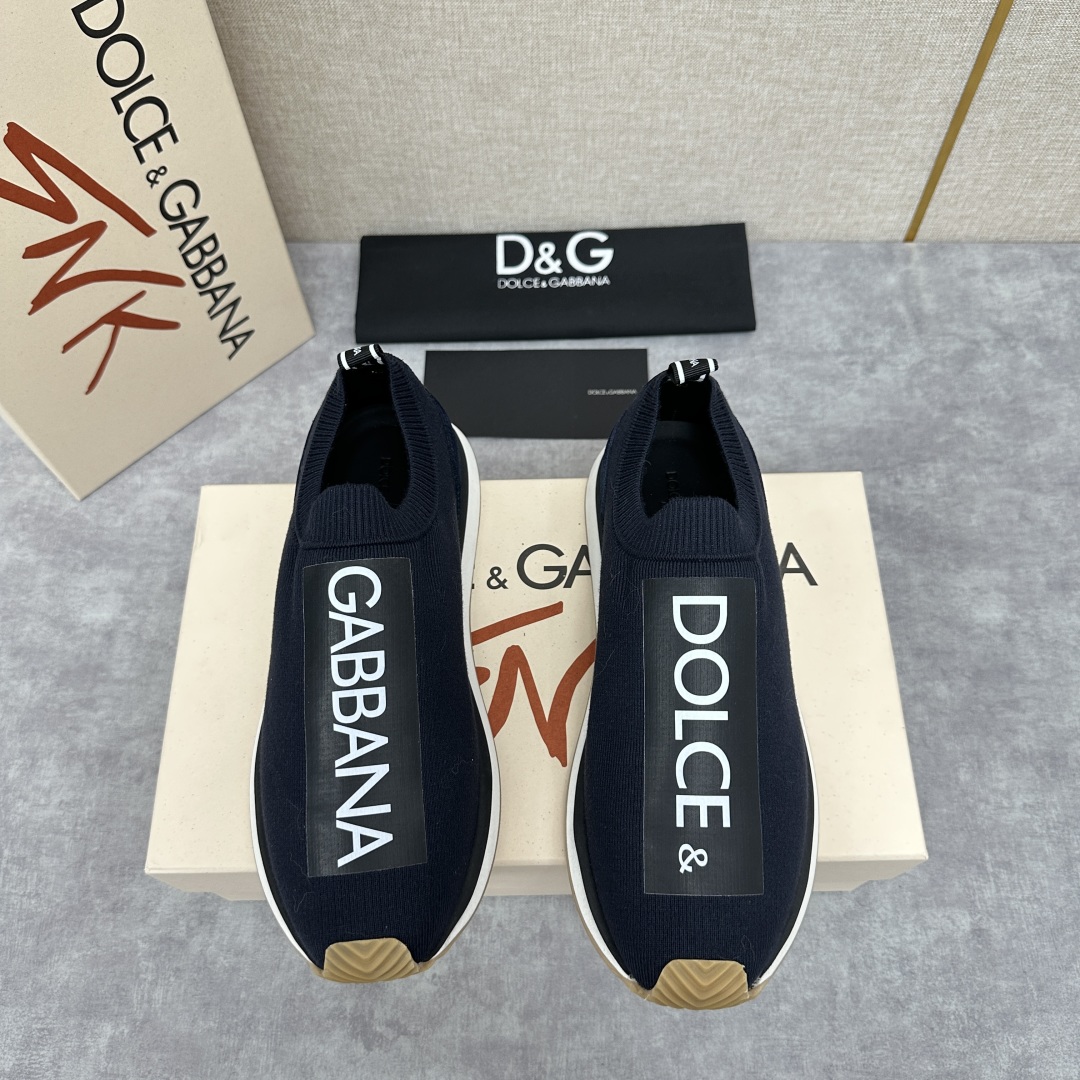 💋💍DG 家新品   Dolce &Gabban*  杜嘉～班纳  Cushion 运动乐福鞋，飞织印花