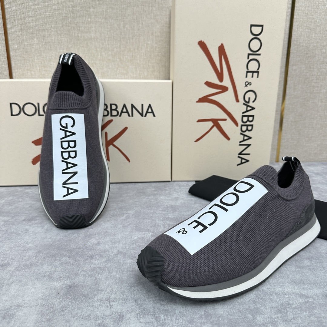 💋💍DG 家新品   Dolce &Gabban*  杜嘉～班纳  Cushion 运动乐福鞋，飞织印花