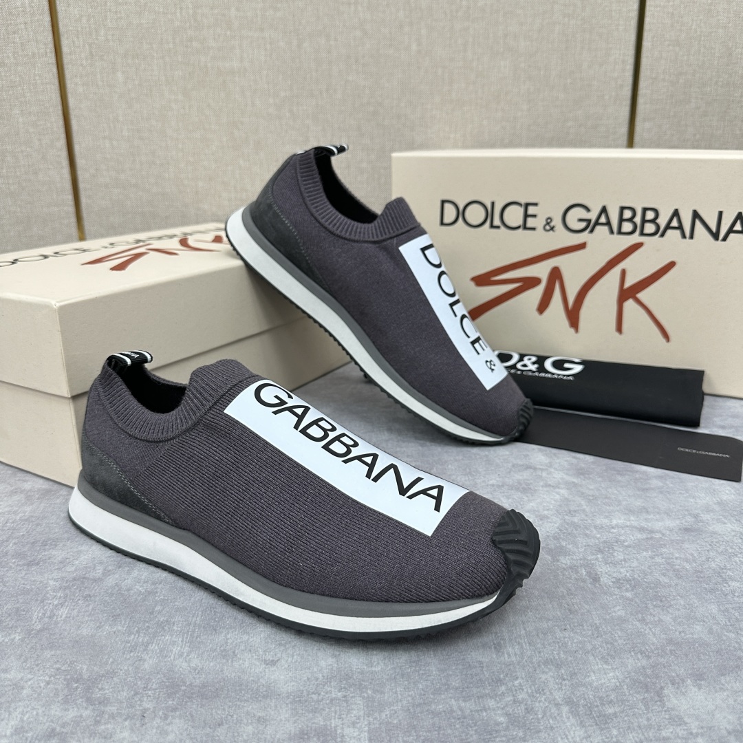 💋💍DG 家新品   Dolce &Gabban*  杜嘉～班纳  Cushion 运动乐福鞋，飞织印花