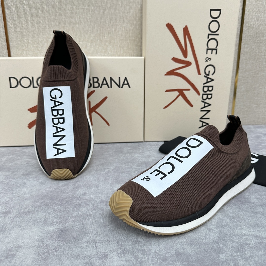 💋💍DG 家新品   Dolce &Gabban*  杜嘉～班纳  Cushion 运动乐福鞋，飞织印花