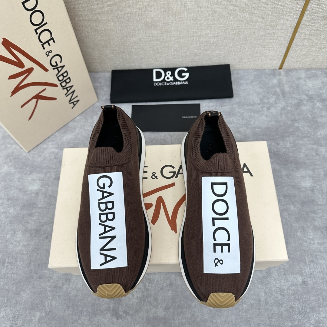 💋💍DG 家新品   Dolce &Gabban*  杜嘉～班纳  Cushion 运动乐福鞋，飞织印花