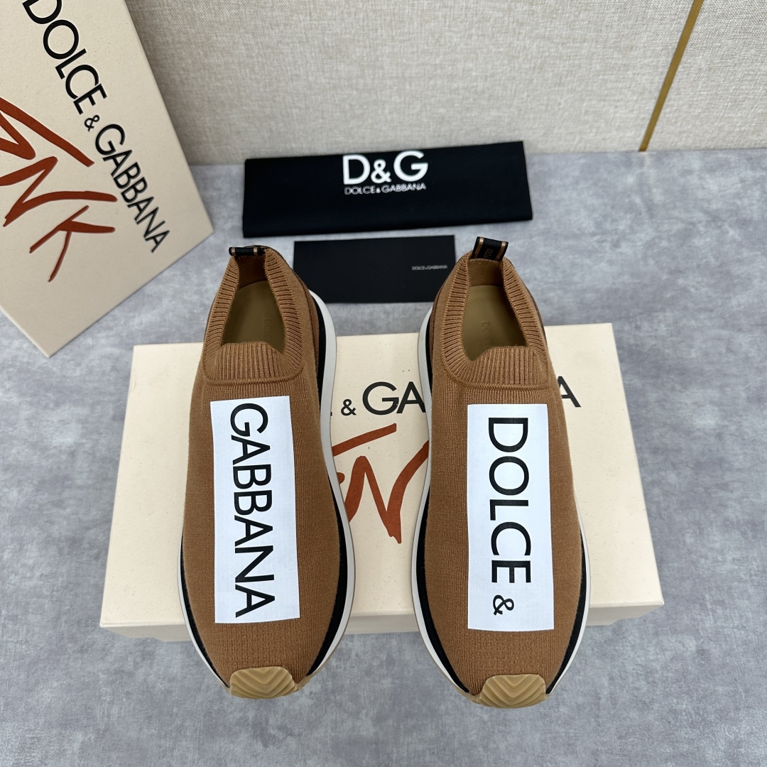 💋💍DG 家新品   Dolce &Gabban*  杜嘉～班纳  Cushion 运动乐福鞋，飞织印花
