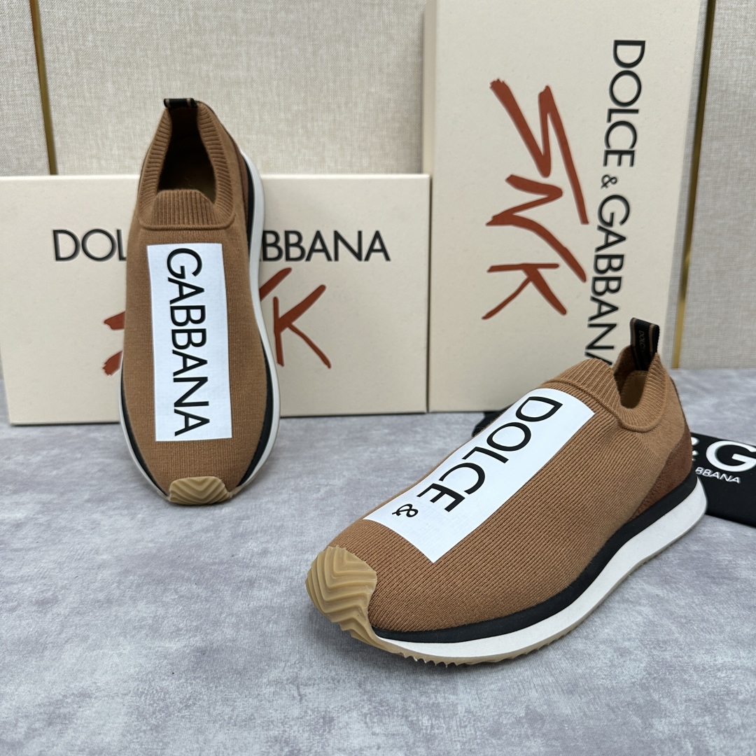 💋💍DG 家新品   Dolce &Gabban*  杜嘉～班纳  Cushion 运动乐福鞋，飞织印花