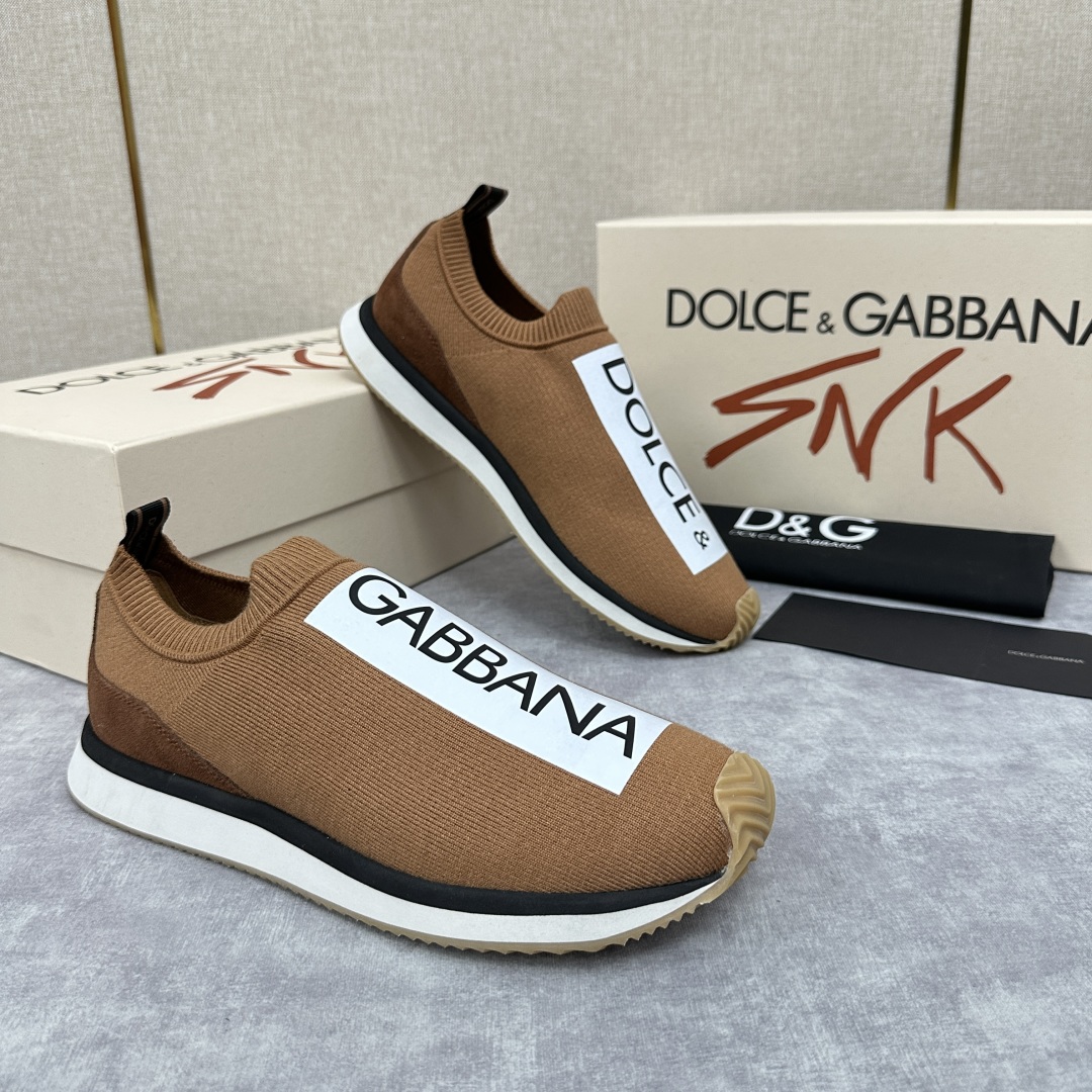 💋💍DG 家新品   Dolce &Gabban*  杜嘉～班纳  Cushion 运动乐福鞋，飞织印花