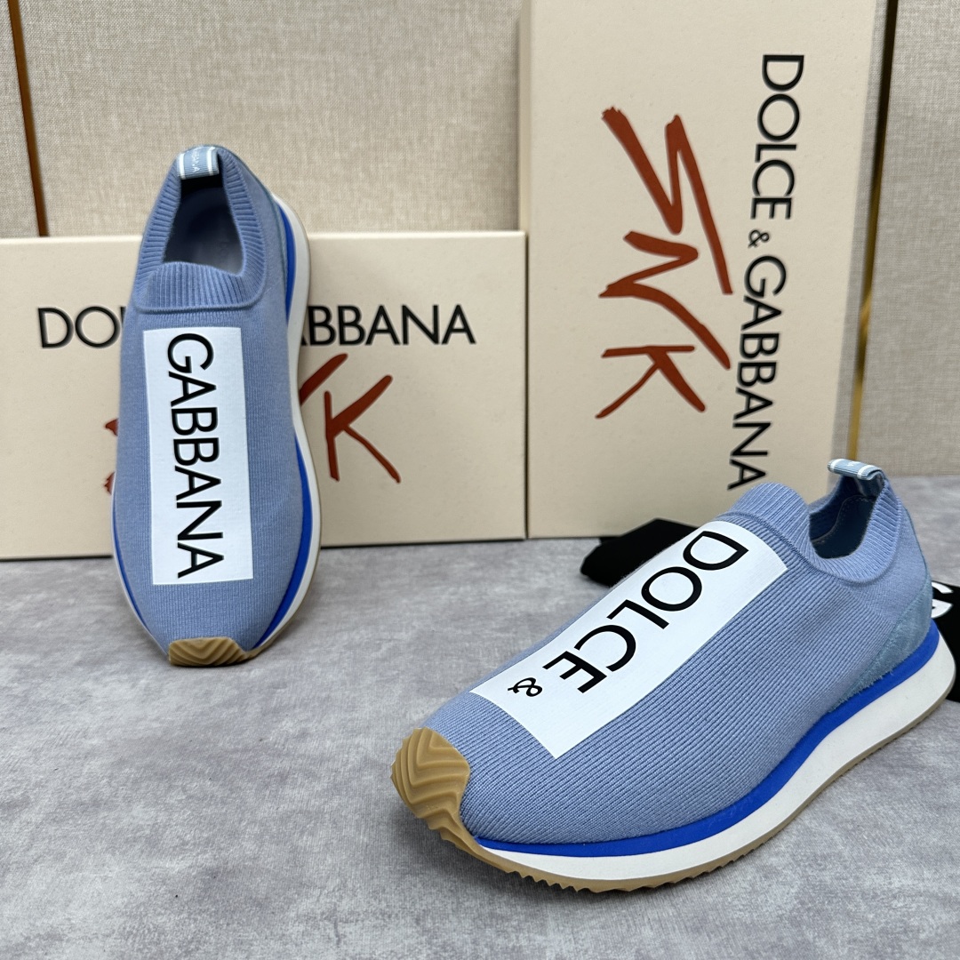 💋💍DG 家新品   Dolce &Gabban*  杜嘉～班纳  Cushion 运动乐福鞋，飞织印花
