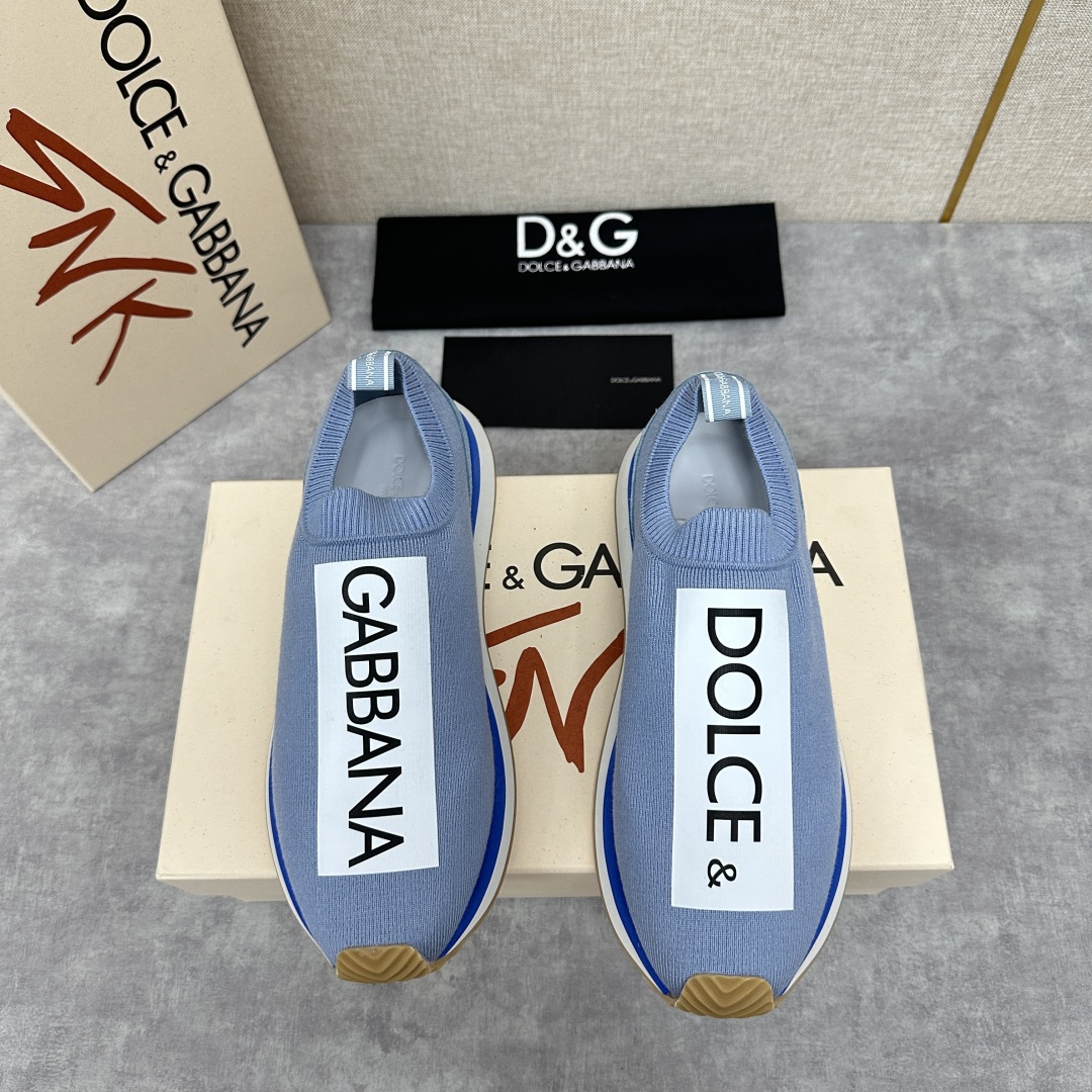💋💍DG 家新品   Dolce &Gabban*  杜嘉～班纳  Cushion 运动乐福鞋，飞织印花