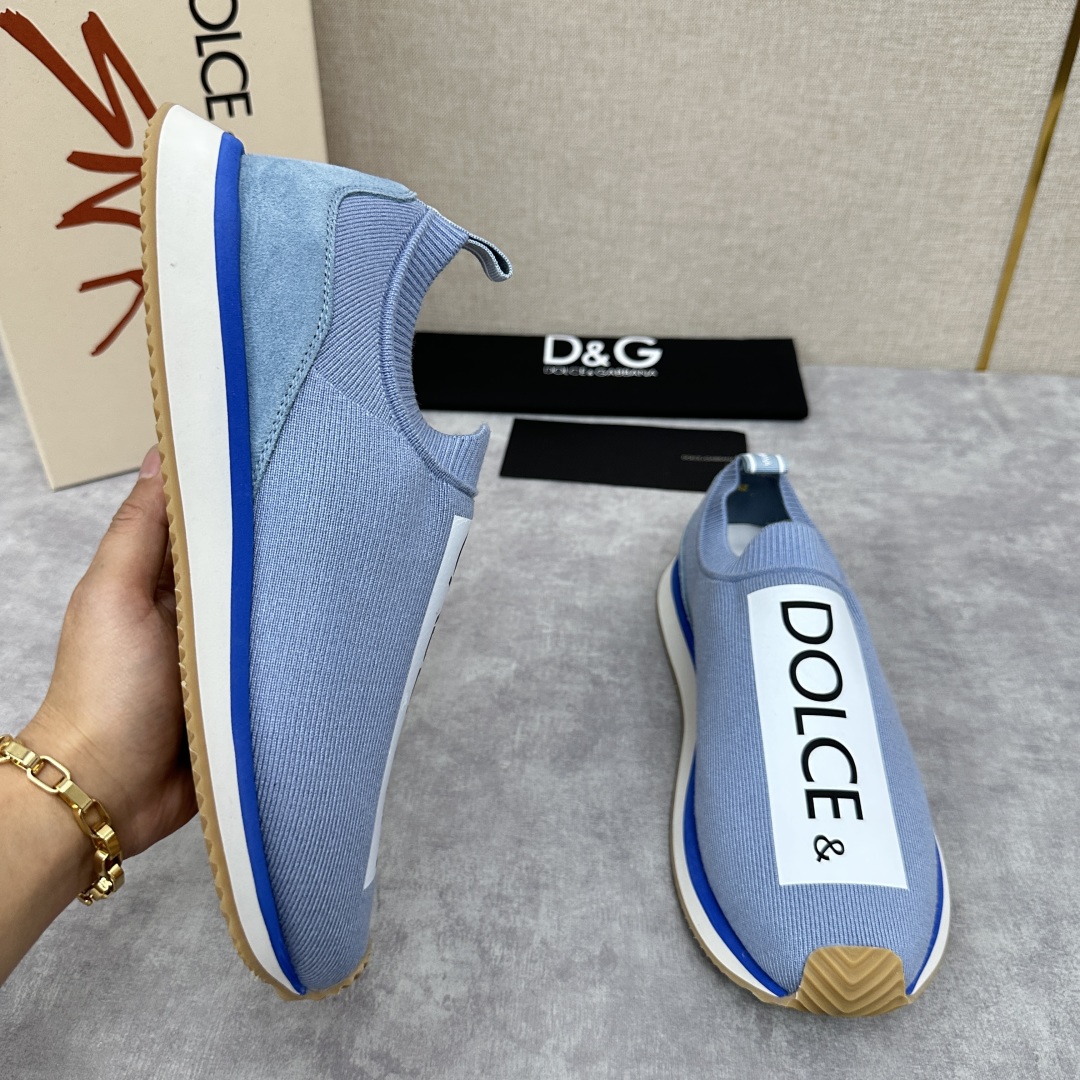 💋💍DG 家新品   Dolce &Gabban*  杜嘉～班纳  Cushion 运动乐福鞋，飞织印花