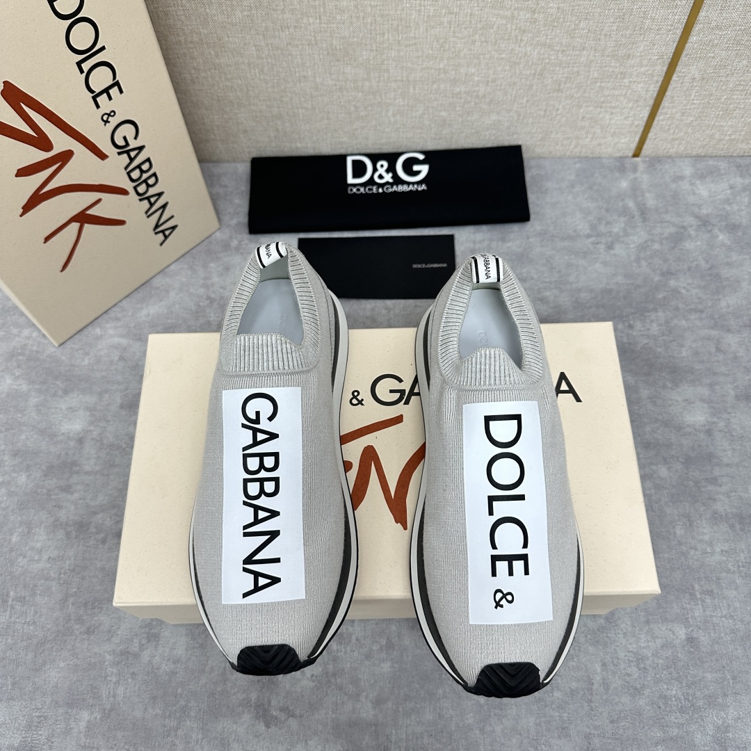 💋💍DG 家新品   Dolce &Gabban*  杜嘉～班纳  Cushion 运动乐福鞋，飞织印花