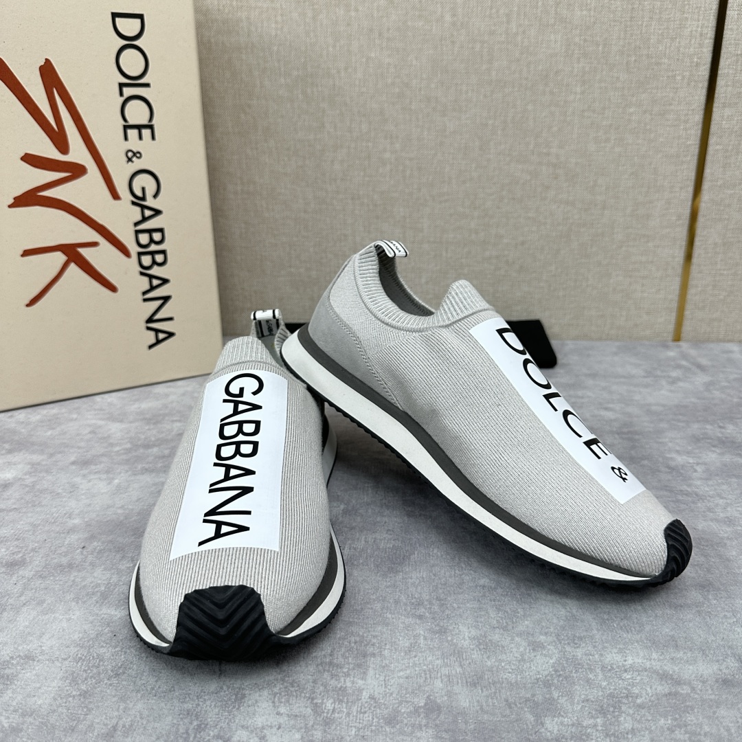 💋💍DG 家新品   Dolce &Gabban*  杜嘉～班纳  Cushion 运动乐福鞋，飞织印花