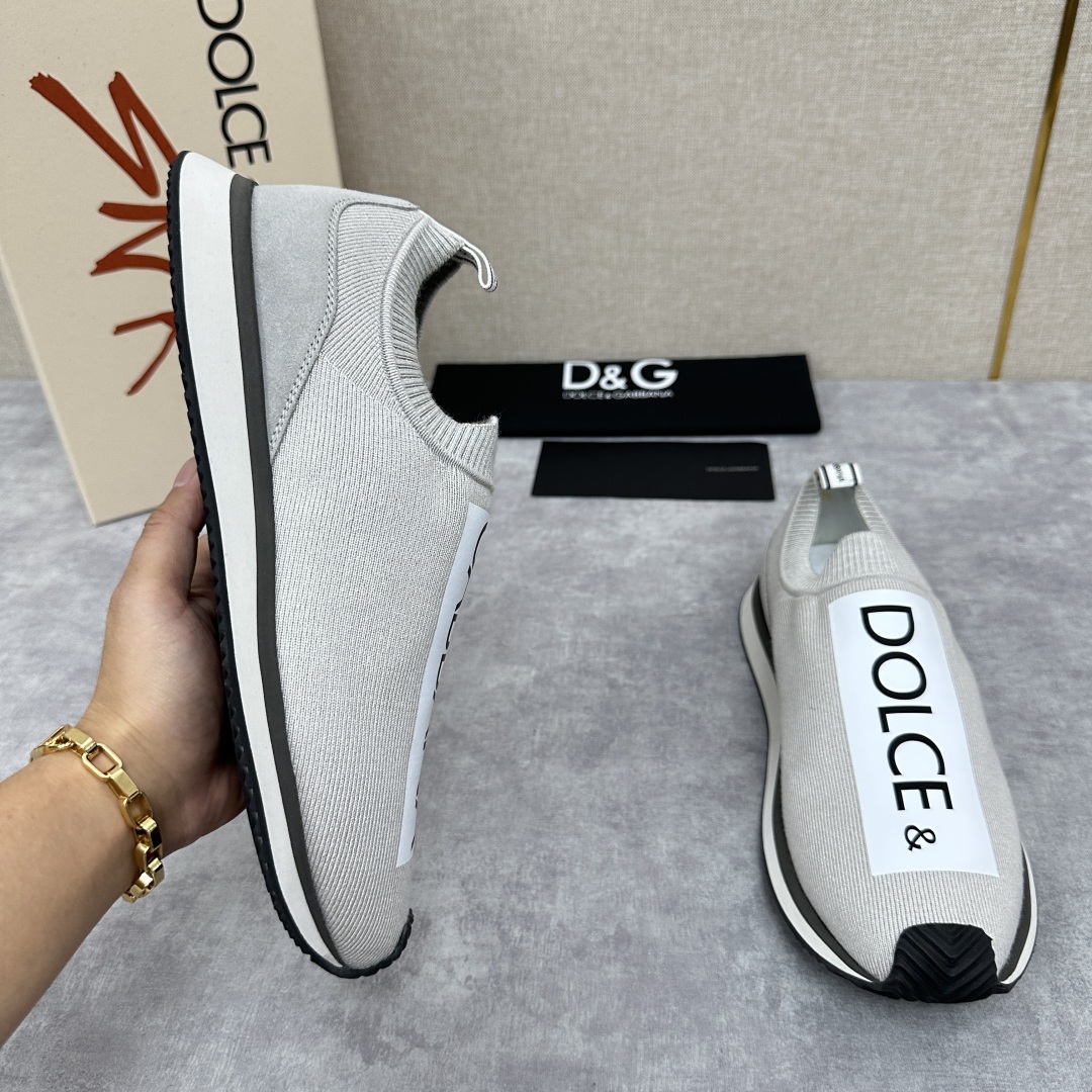 💋💍DG 家新品   Dolce &Gabban*  杜嘉～班纳  Cushion 运动乐福鞋，飞织印花