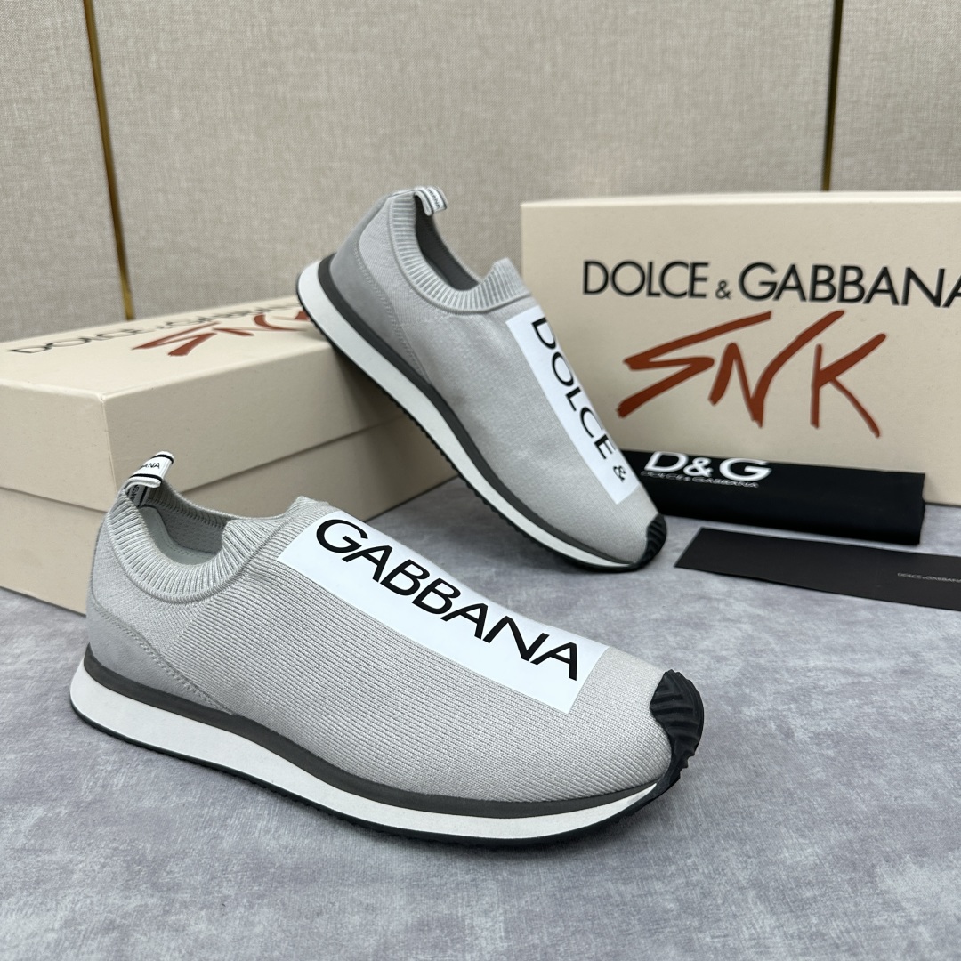 💋💍DG 家新品   Dolce &Gabban*  杜嘉～班纳  Cushion 运动乐福鞋，飞织印花