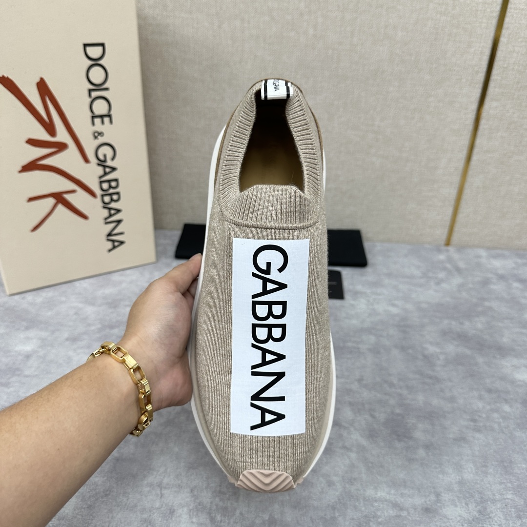 💋💍DG 家新品   Dolce &Gabban*  杜嘉～班纳  Cushion 运动乐福鞋，飞织印花