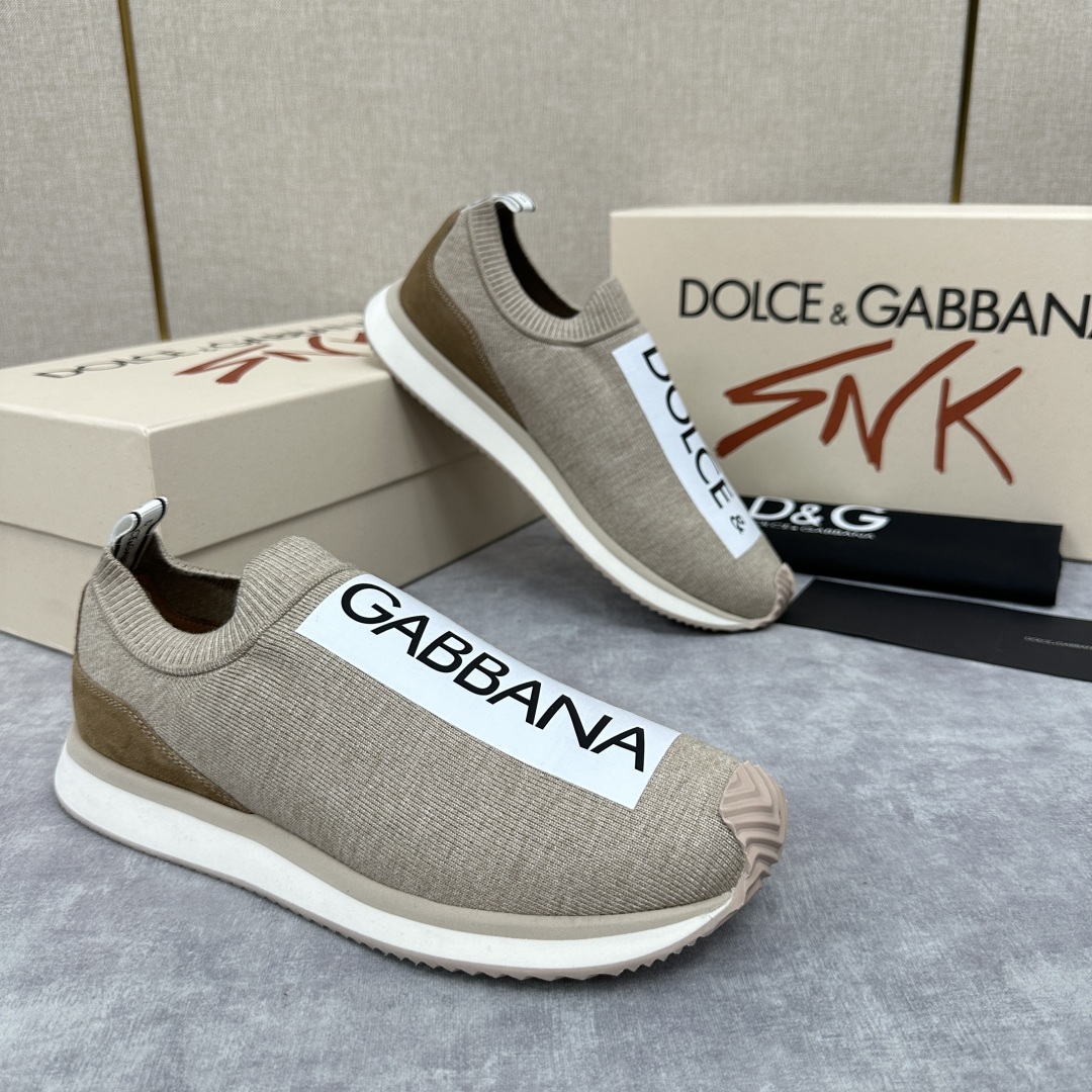 💋💍DG 家新品   Dolce &Gabban*  杜嘉～班纳  Cushion 运动乐福鞋，飞织印花