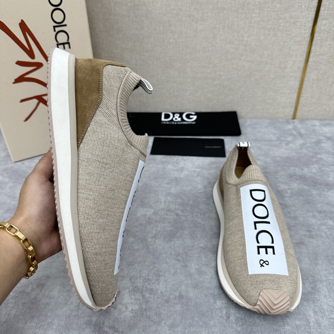 💋💍DG 家新品   Dolce &Gabban*  杜嘉～班纳  Cushion 运动乐福鞋，飞织印花