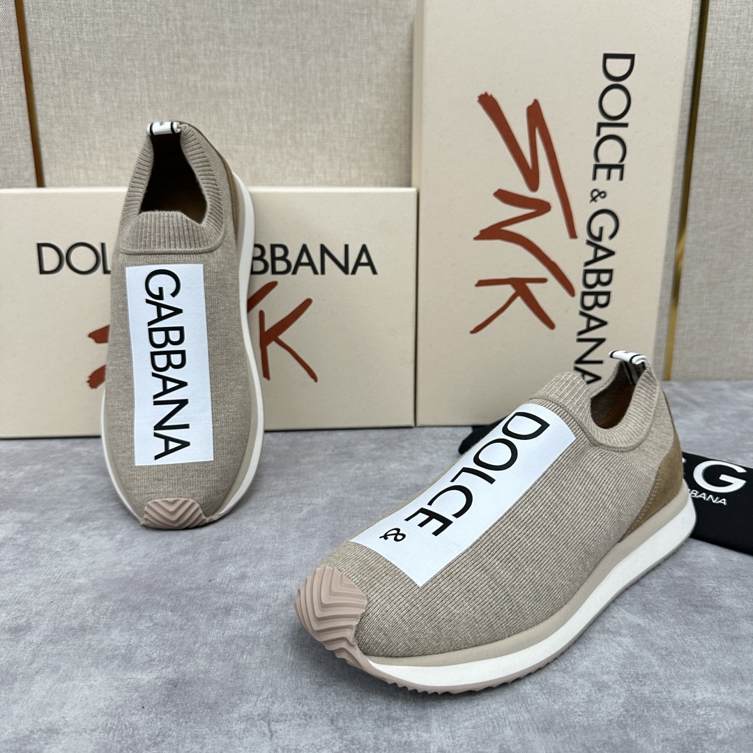 💋💍DG 家新品   Dolce &Gabban*  杜嘉～班纳  Cushion 运动乐福鞋，飞织印花