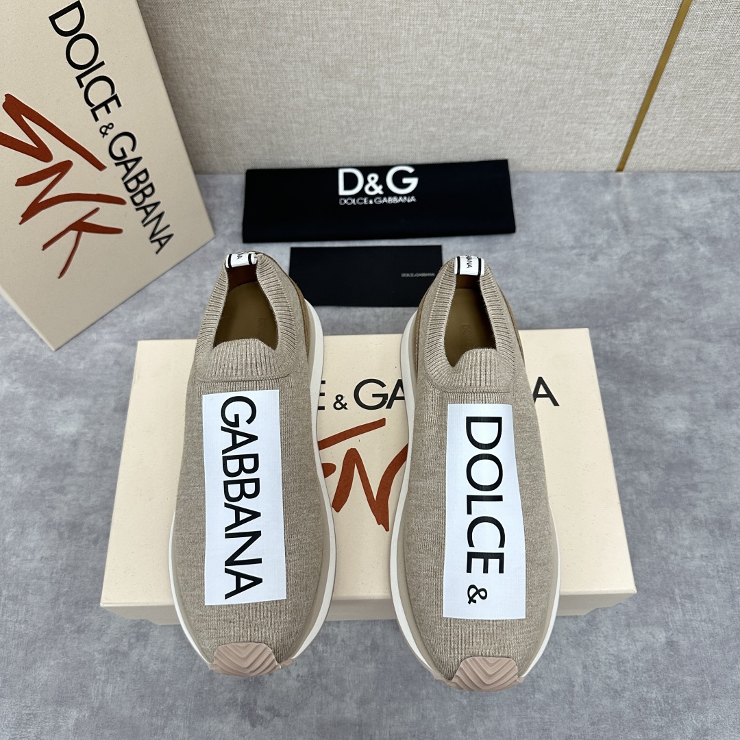 💋💍DG 家新品   Dolce &Gabban*  杜嘉～班纳  Cushion 运动乐福鞋，飞织印花