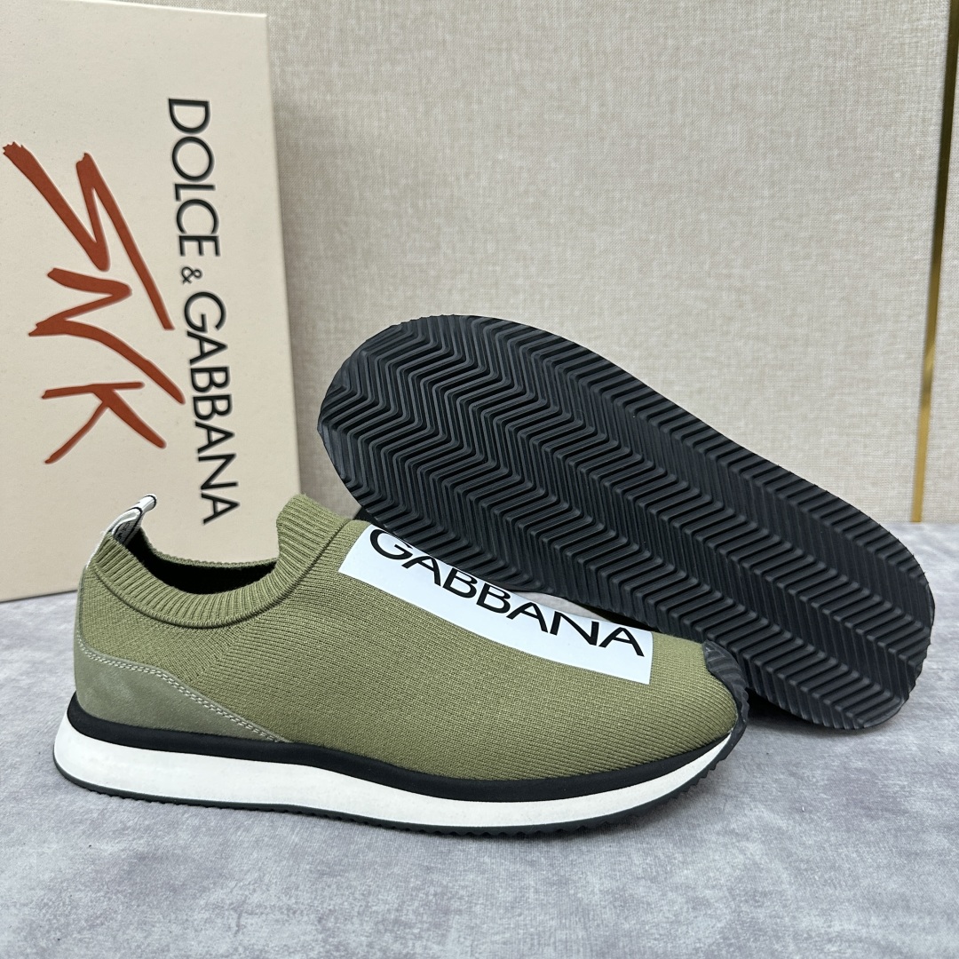 💋💍DG 家新品   Dolce &Gabban*  杜嘉～班纳  Cushion 运动乐福鞋，飞织印花
