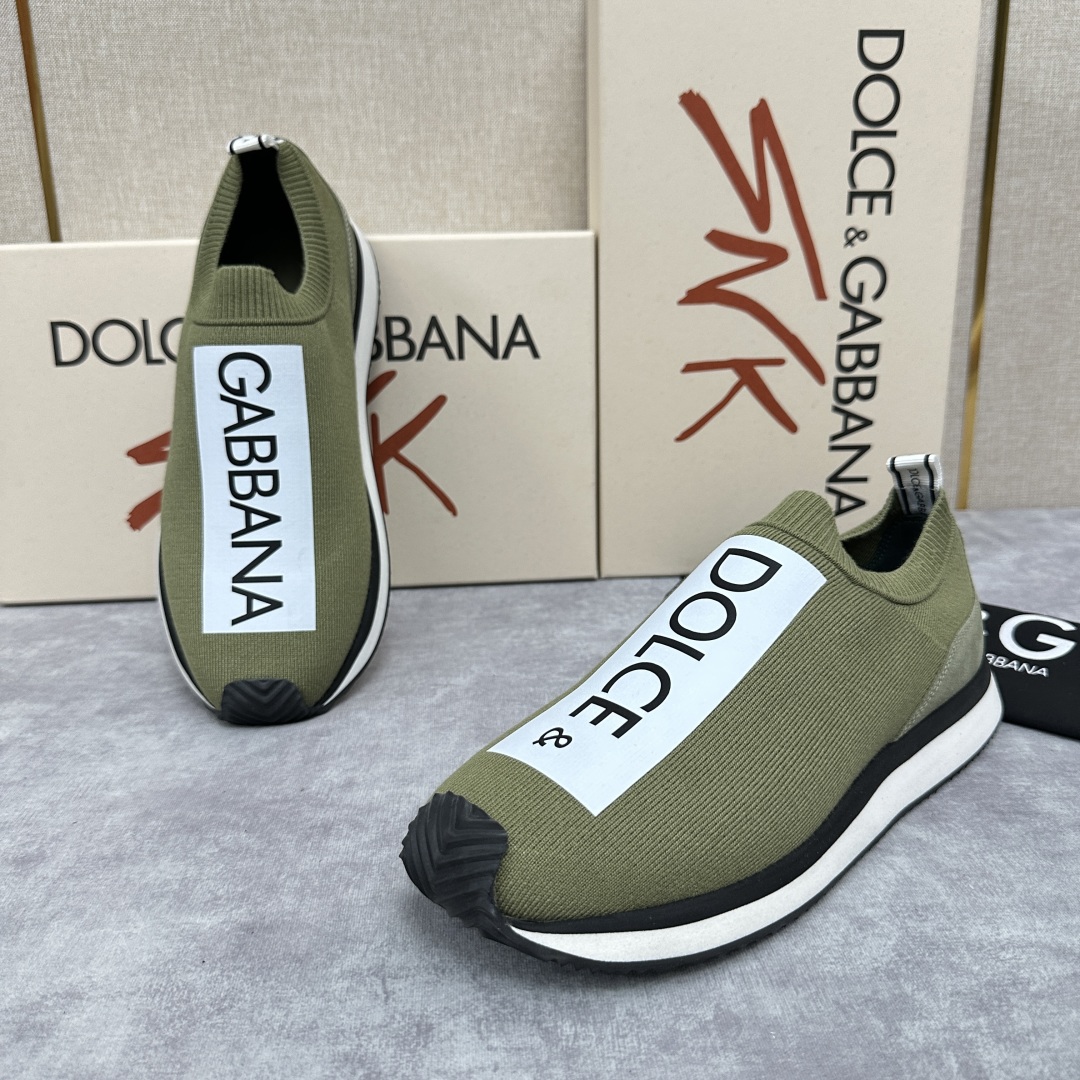 💋💍DG 家新品   Dolce &Gabban*  杜嘉～班纳  Cushion 运动乐福鞋，飞织印花