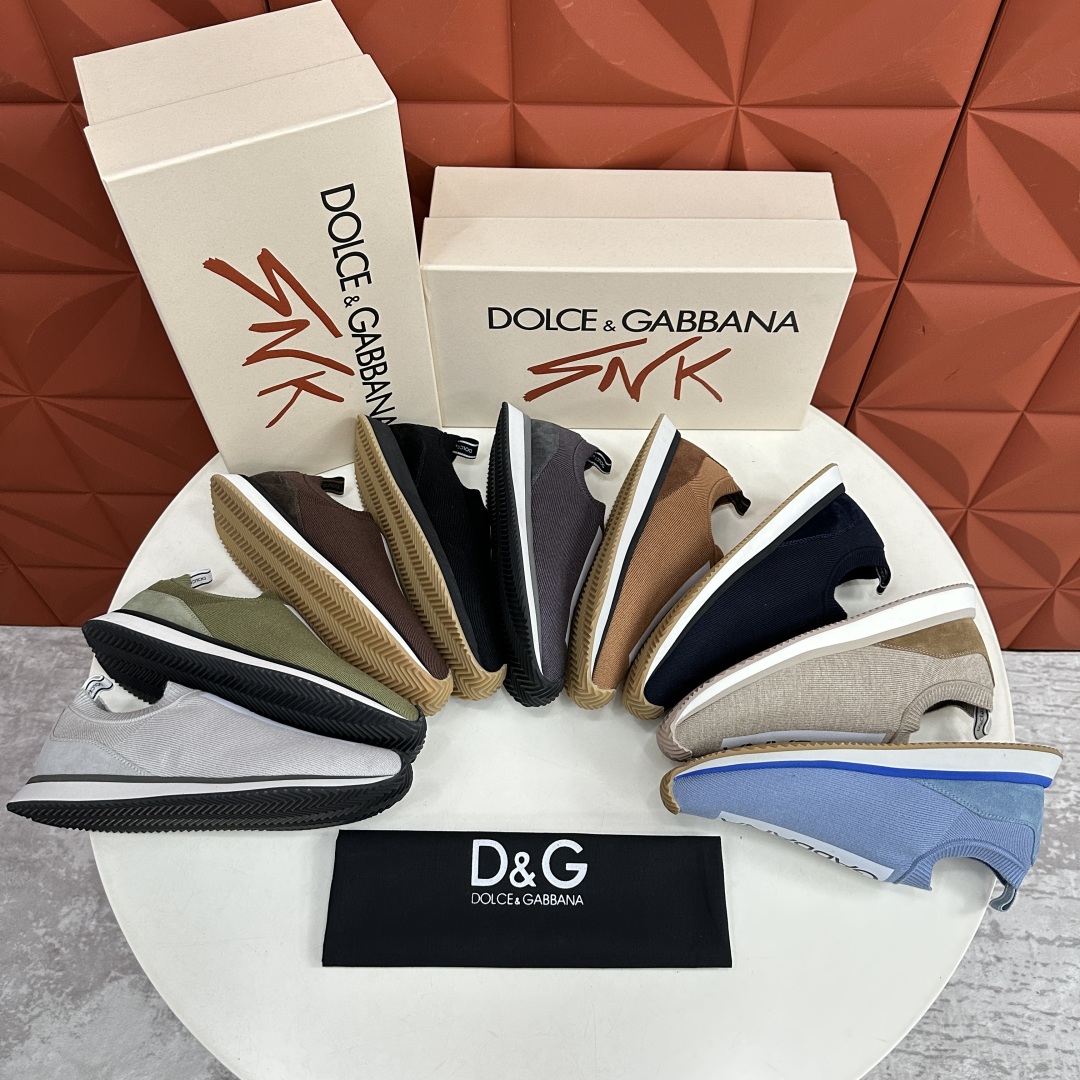 💋💍DG 家新品   Dolce &Gabban*  杜嘉～班纳  Cushion 运动乐福鞋，飞织印花