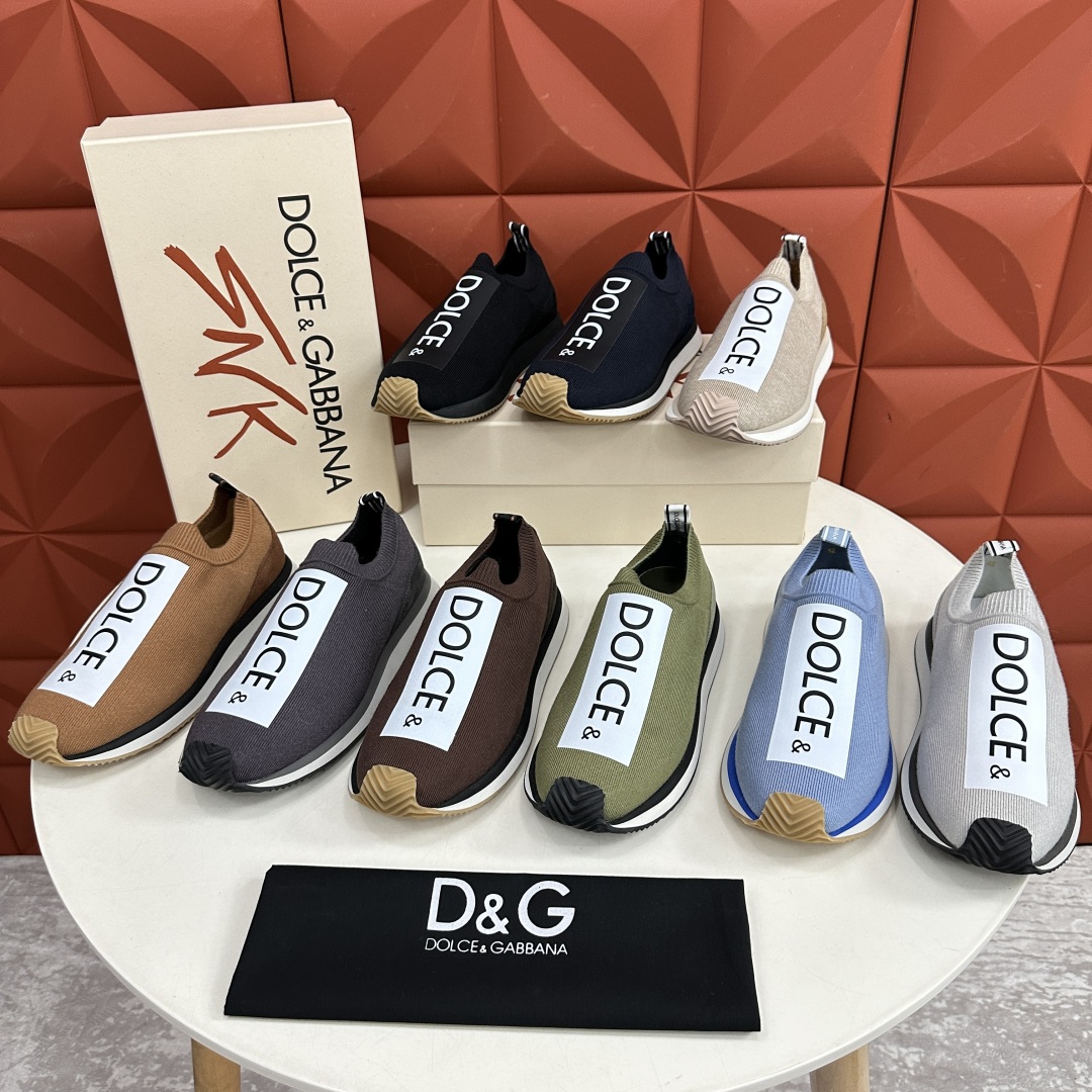 💋💍DG 家新品   Dolce &Gabban*  杜嘉～班纳  Cushion 运动乐福鞋，飞织印花