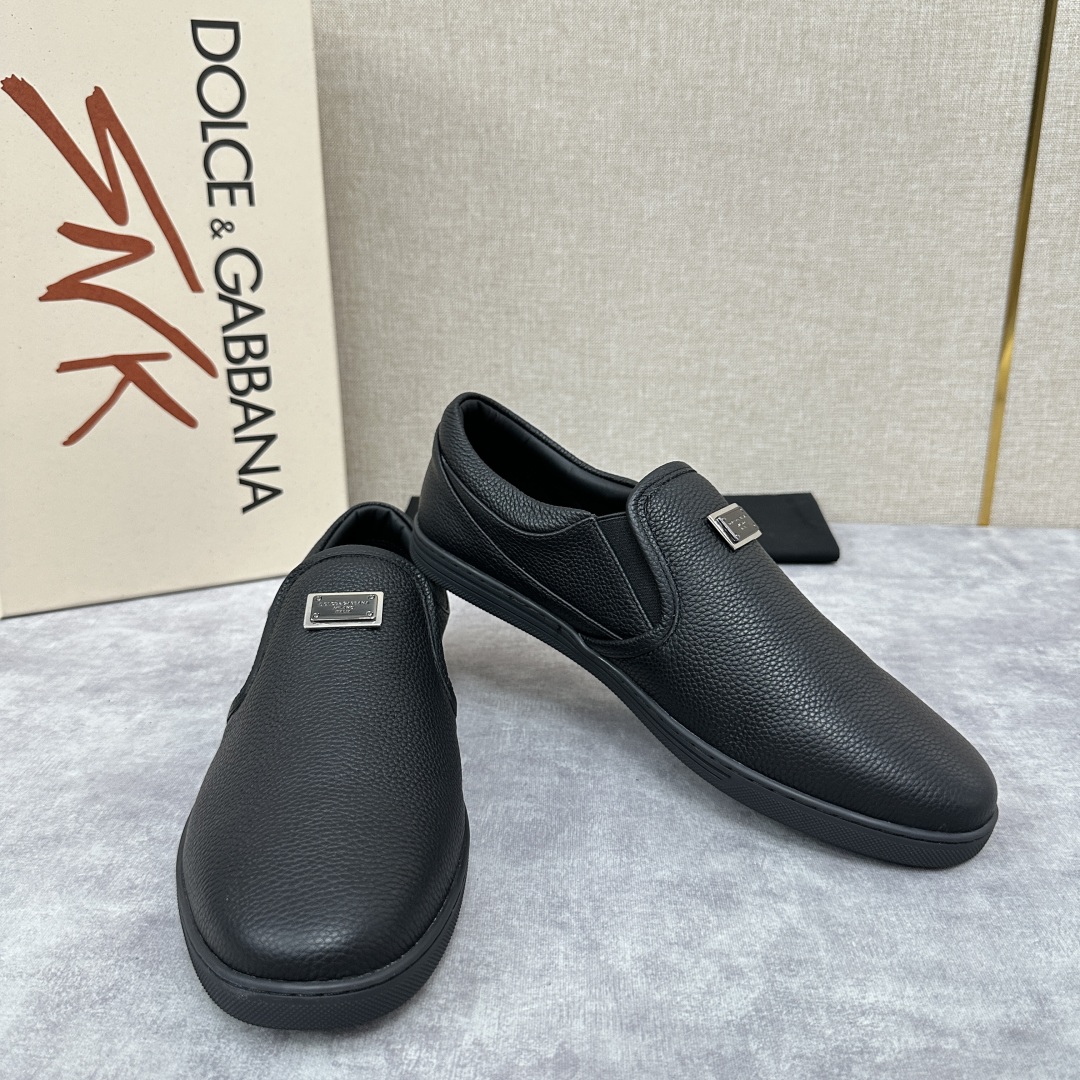 💋💍DG 家新品  牛皮套脚乐福鞋   官方  6200，全新 New Florio 系列软质休闲乐福鞋