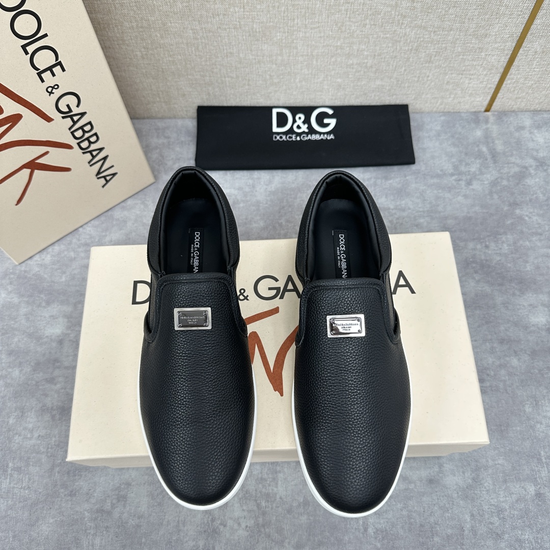 💋💍DG 家新品  牛皮套脚乐福鞋   官方  6200，全新 New Florio 系列软质休闲乐福鞋