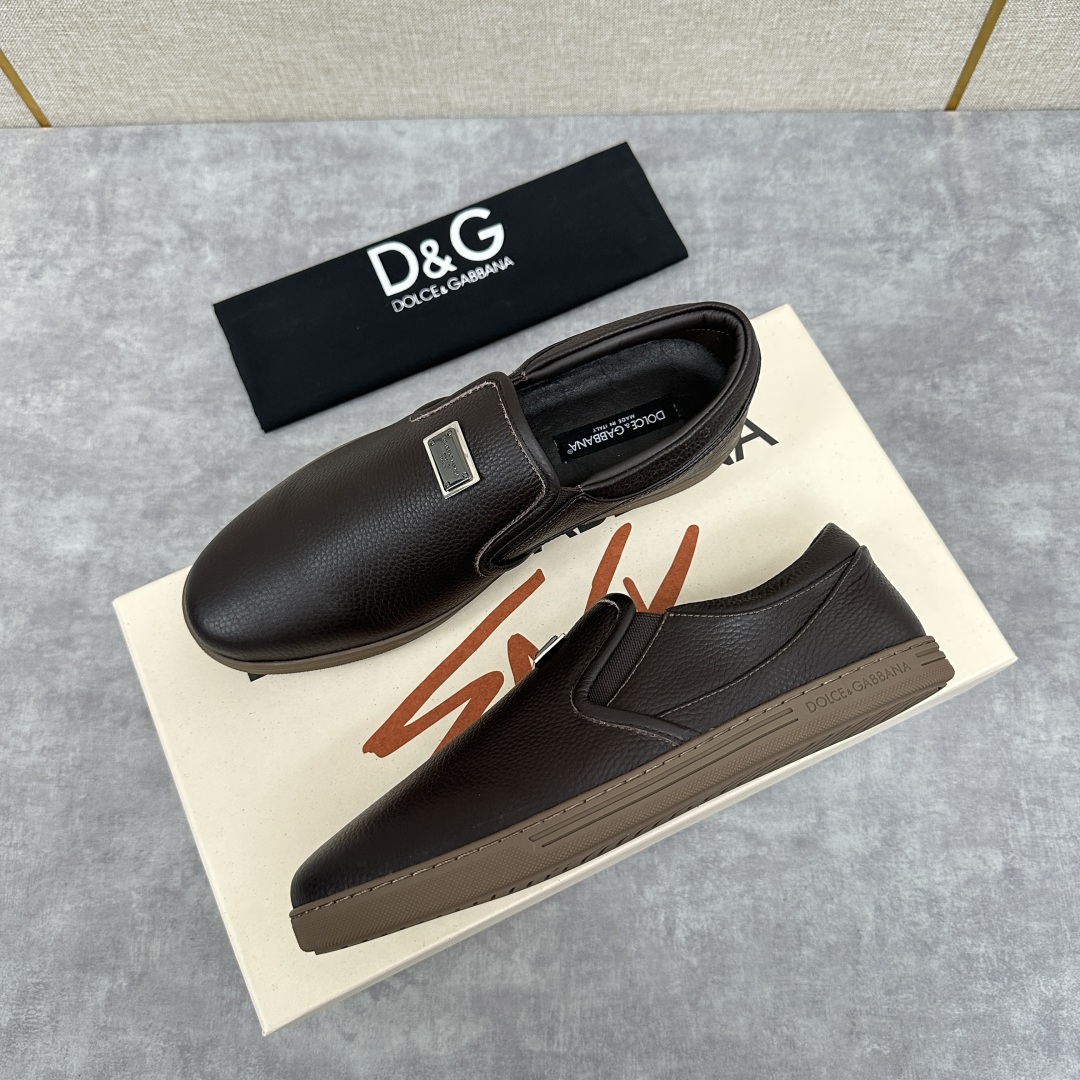 💋💍DG 家新品  牛皮套脚乐福鞋   官方  6200，全新 New Florio 系列软质休闲乐福鞋