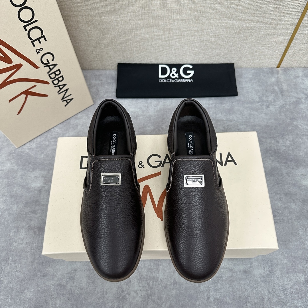 💋💍DG 家新品  牛皮套脚乐福鞋   官方  6200，全新 New Florio 系列软质休闲乐福鞋