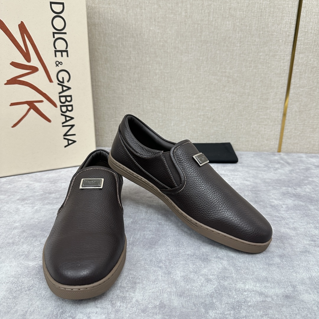 💋💍DG 家新品  牛皮套脚乐福鞋   官方  6200，全新 New Florio 系列软质休闲乐福鞋