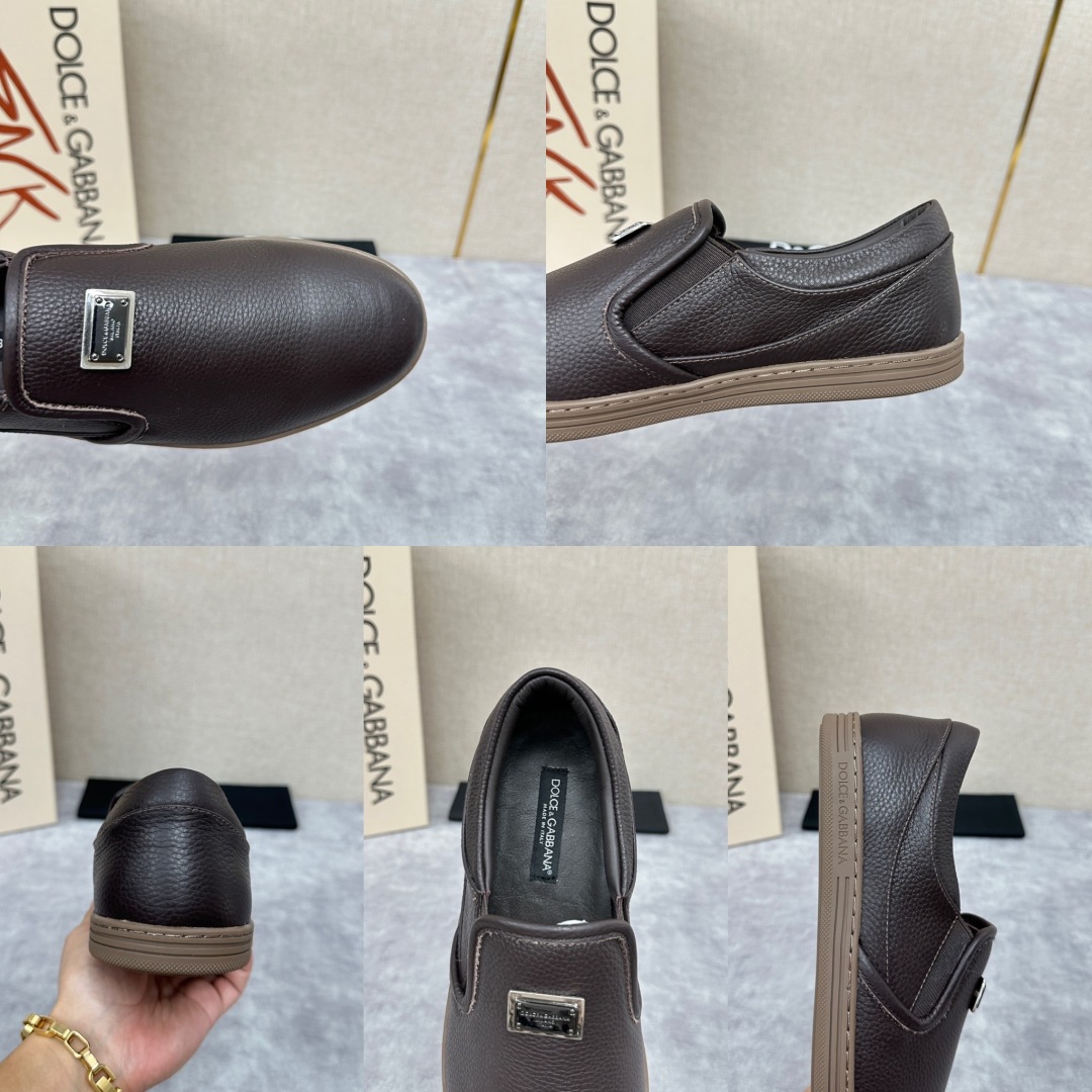 💋💍DG 家新品  牛皮套脚乐福鞋   官方  6200，全新 New Florio 系列软质休闲乐福鞋
