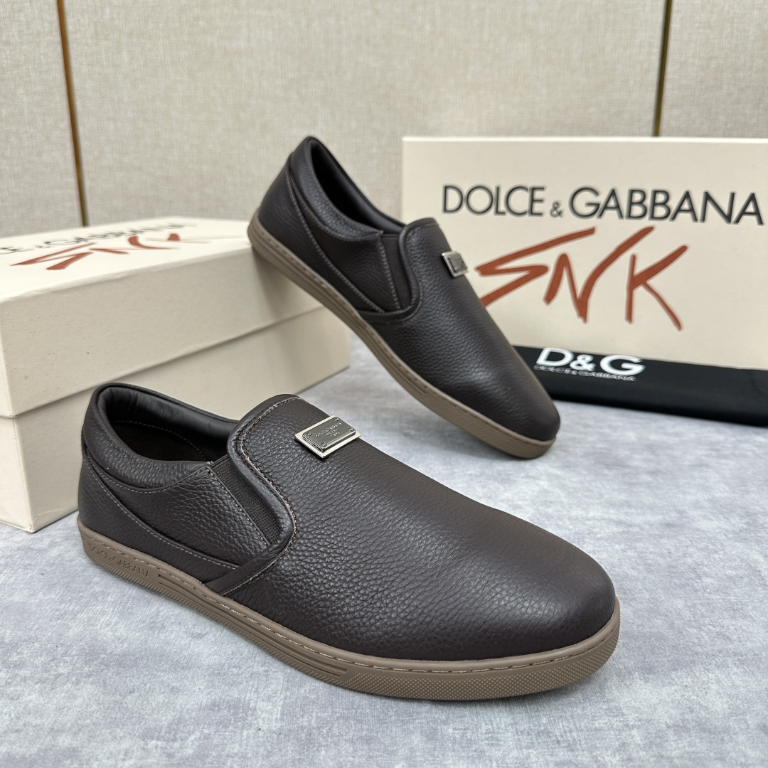 💋💍DG 家新品  牛皮套脚乐福鞋   官方  6200，全新 New Florio 系列软质休闲乐福鞋