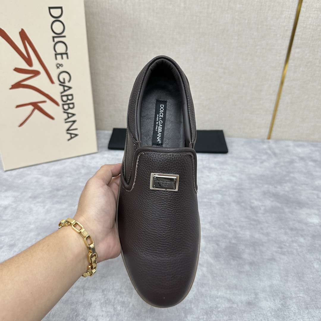 💋💍DG 家新品  牛皮套脚乐福鞋   官方  6200，全新 New Florio 系列软质休闲乐福鞋