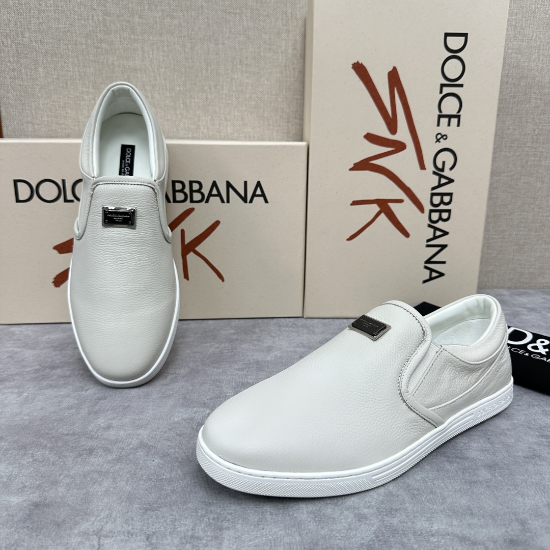 💋💍DG 家新品  牛皮套脚乐福鞋   官方  6200，全新 New Florio 系列软质休闲乐福鞋