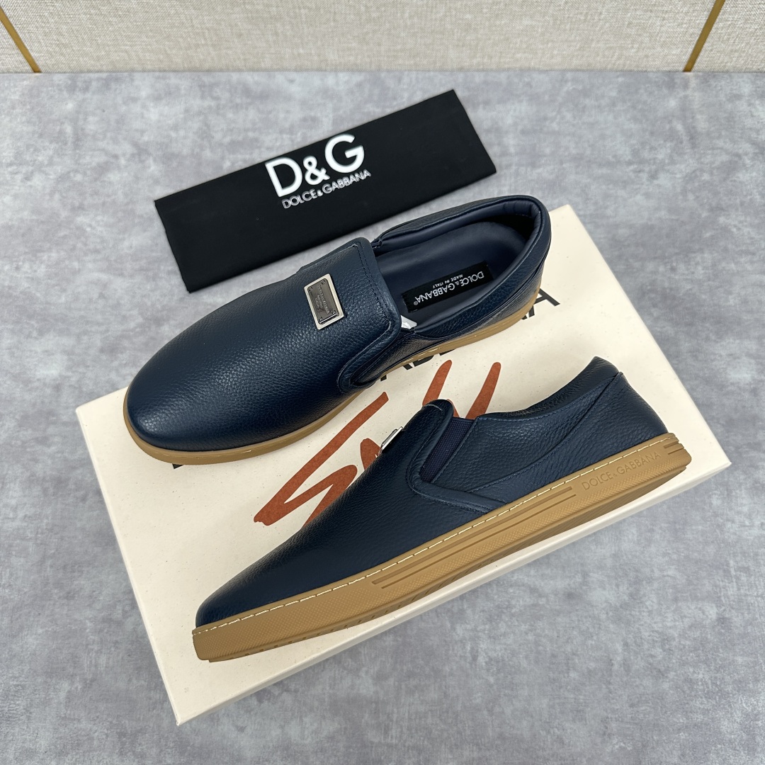 💋💍DG 家新品  牛皮套脚乐福鞋   官方  6200，全新 New Florio 系列软质休闲乐福鞋
