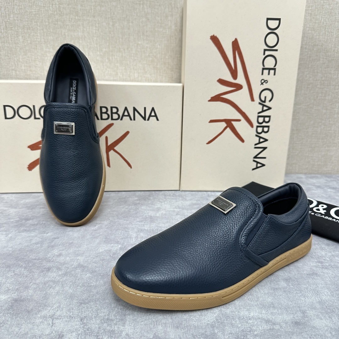 💋💍DG 家新品  牛皮套脚乐福鞋   官方  6200，全新 New Florio 系列软质休闲乐福鞋