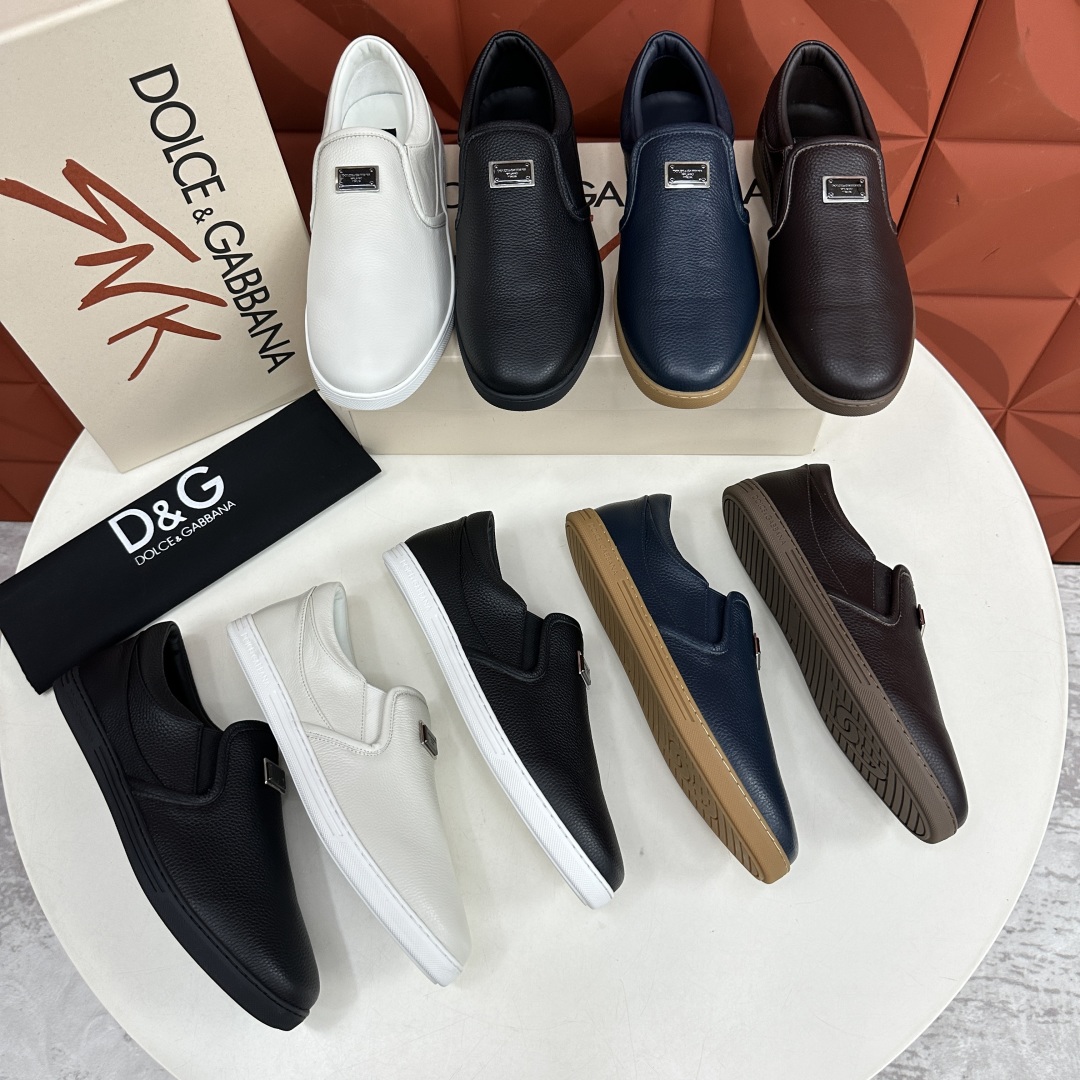 💋💍DG 家新品  牛皮套脚乐福鞋   官方  6200，全新 New Florio 系列软质休闲乐福鞋