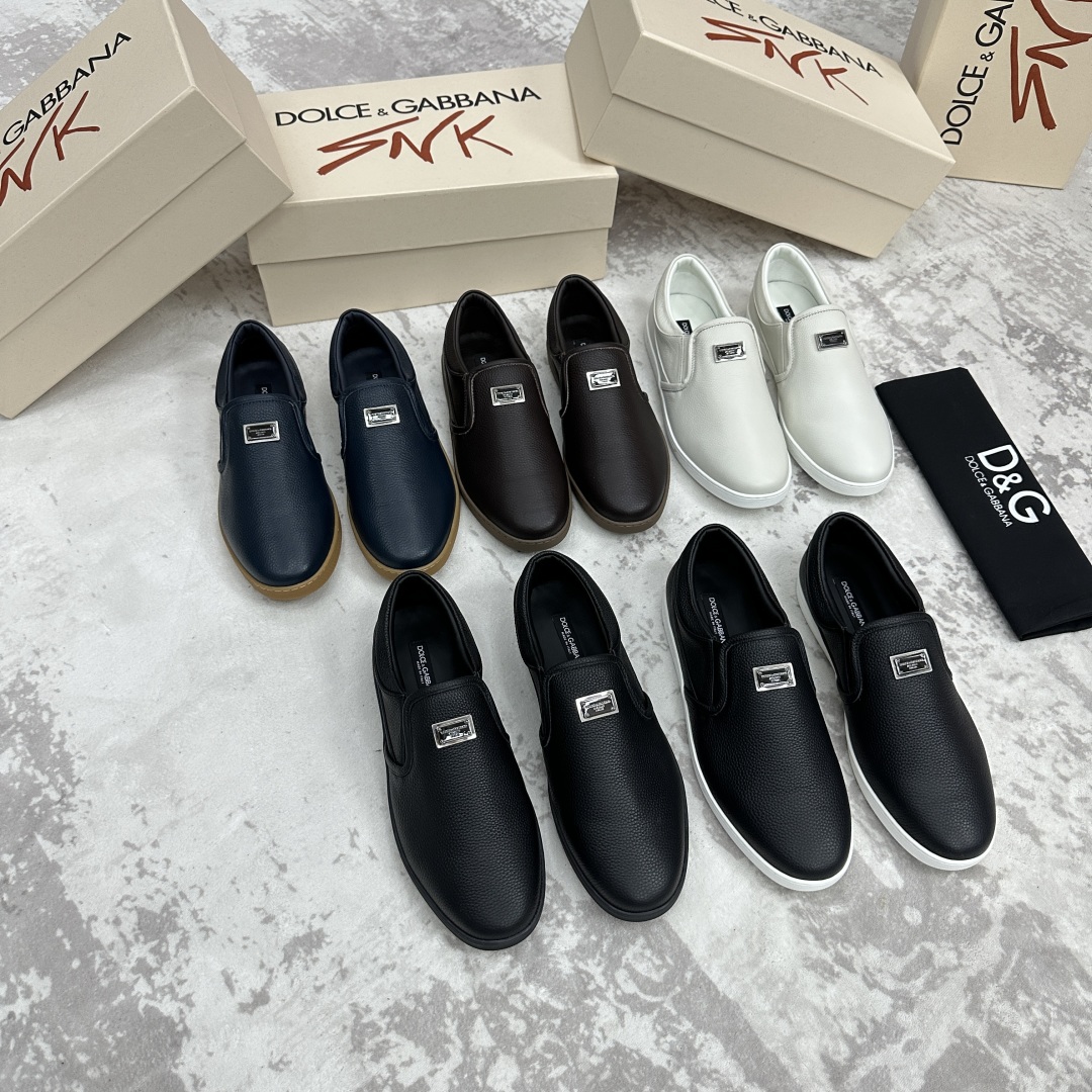 💋💍DG 家新品  牛皮套脚乐福鞋   官方  6200，全新 New Florio 系列软质休闲乐福鞋
