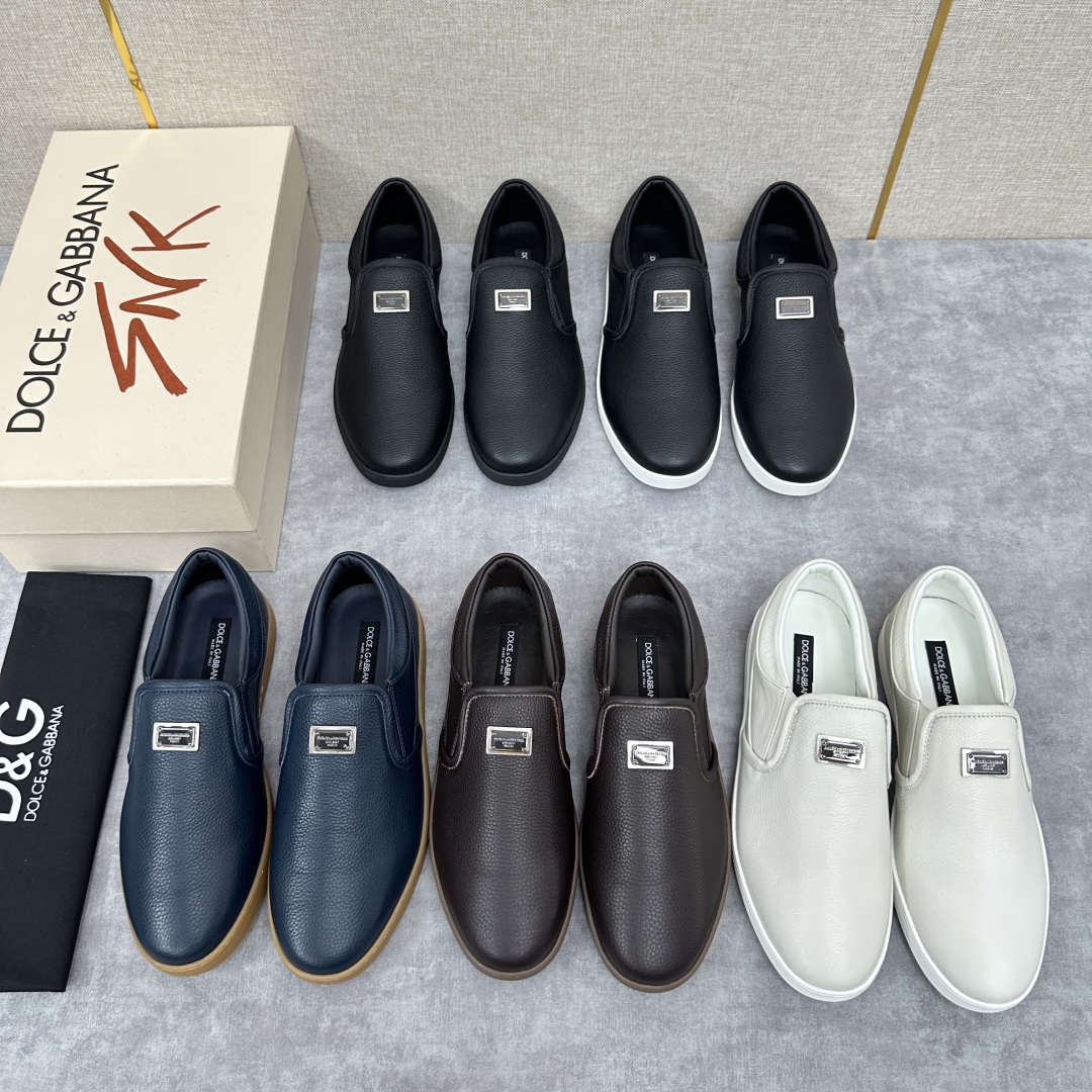 💋💍DG 家新品  牛皮套脚乐福鞋   官方  6200，全新 New Florio 系列软质休闲乐福鞋
