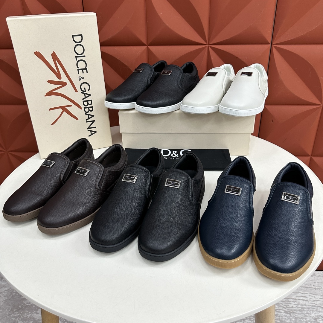 💋💍DG 家新品  牛皮套脚乐福鞋   官方  6200，全新 New Florio 系列软质休闲乐福鞋