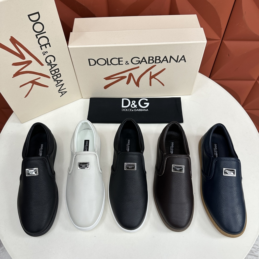 💋💍DG 家新品  牛皮套脚乐福鞋   官方  6200，全新 New Florio 系列软质休闲乐福鞋
