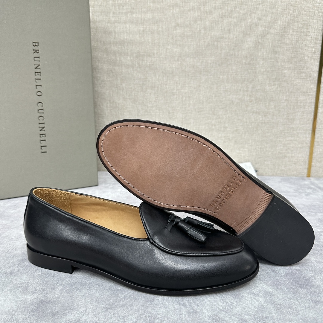 💋💍BC家 新品上架 Brunello Cucinell* 流苏乐福鞋皮鞋 官方 9,500