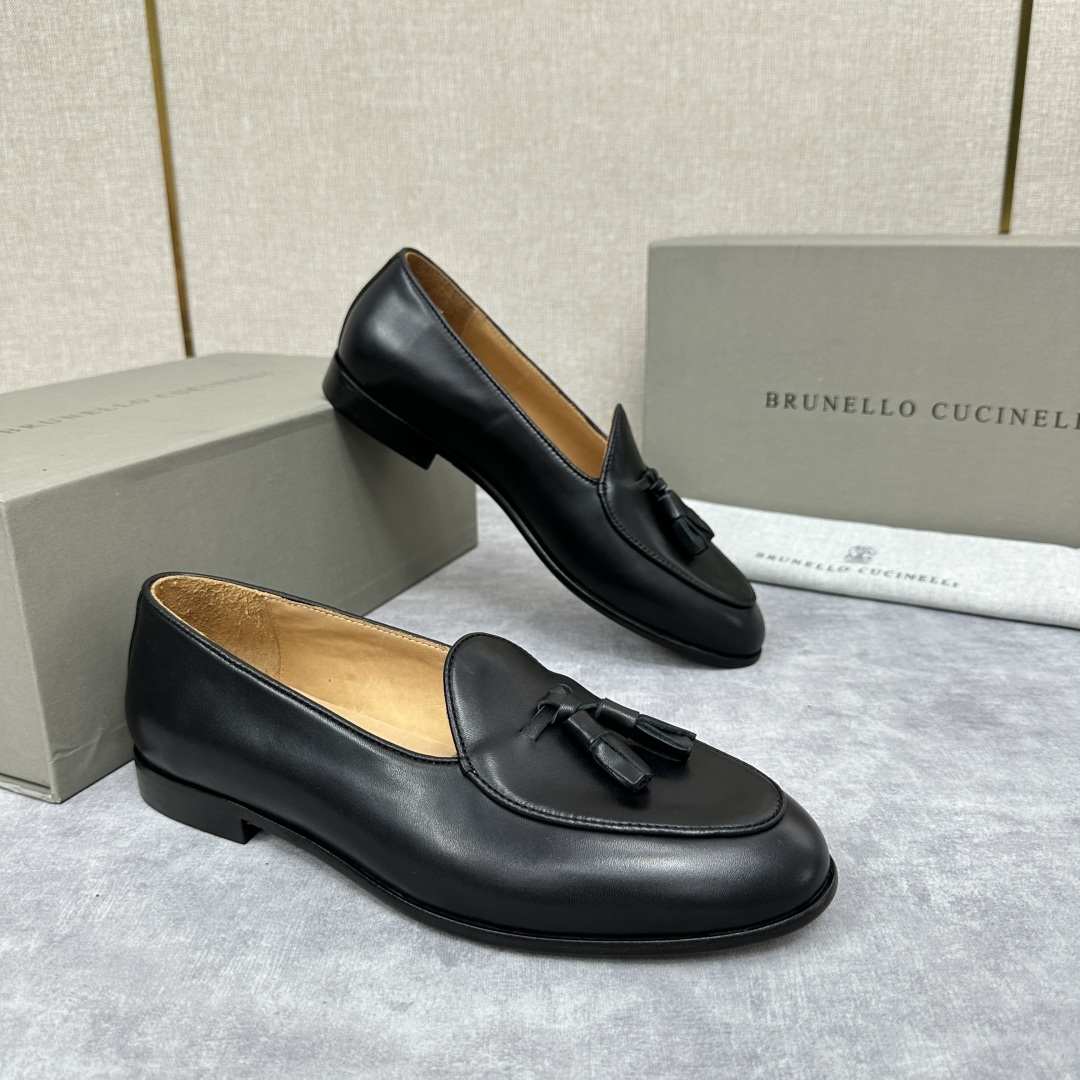 💋💍BC家 新品上架 Brunello Cucinell* 流苏乐福鞋皮鞋 官方 9,500