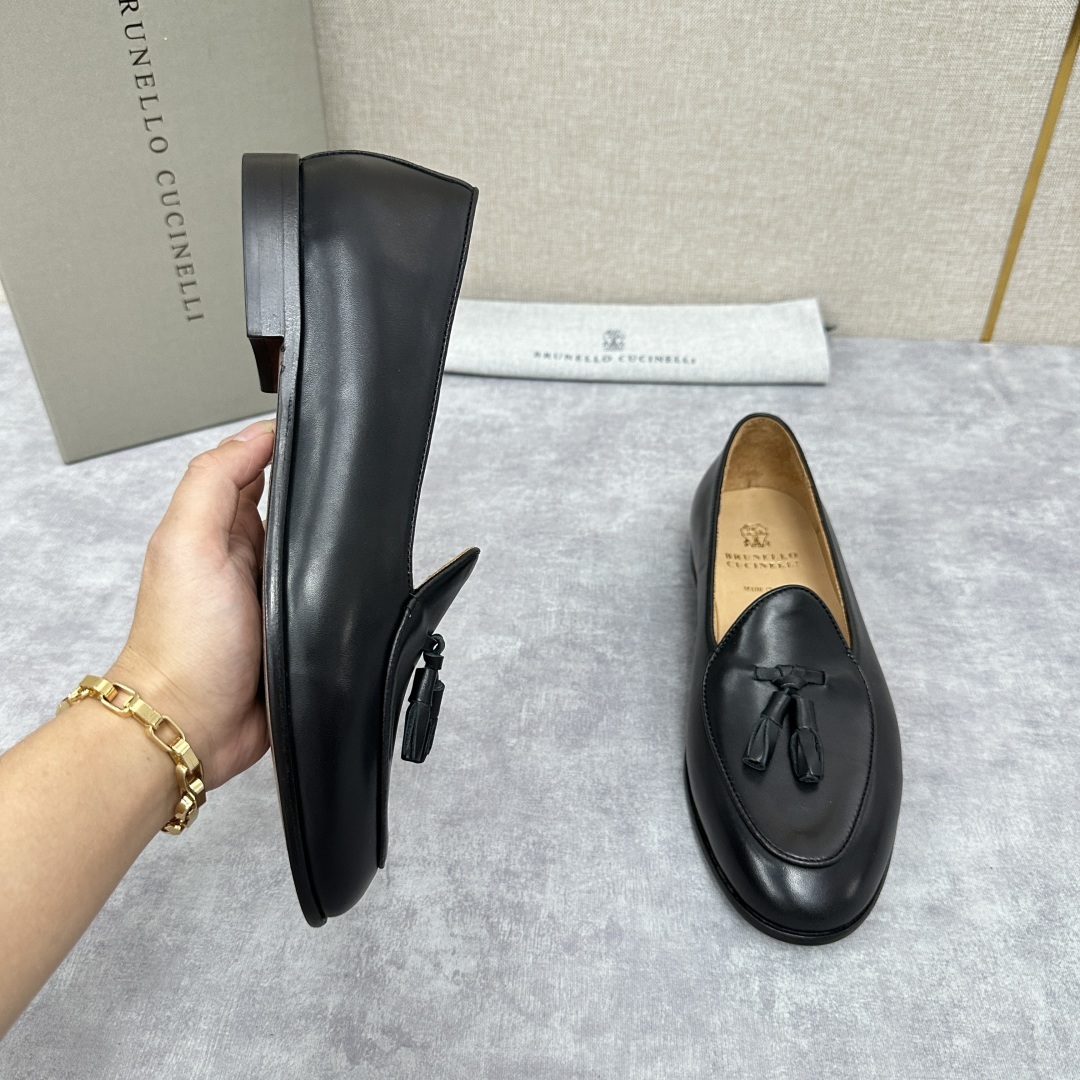 💋💍BC家 新品上架 Brunello Cucinell* 流苏乐福鞋皮鞋 官方 9,500