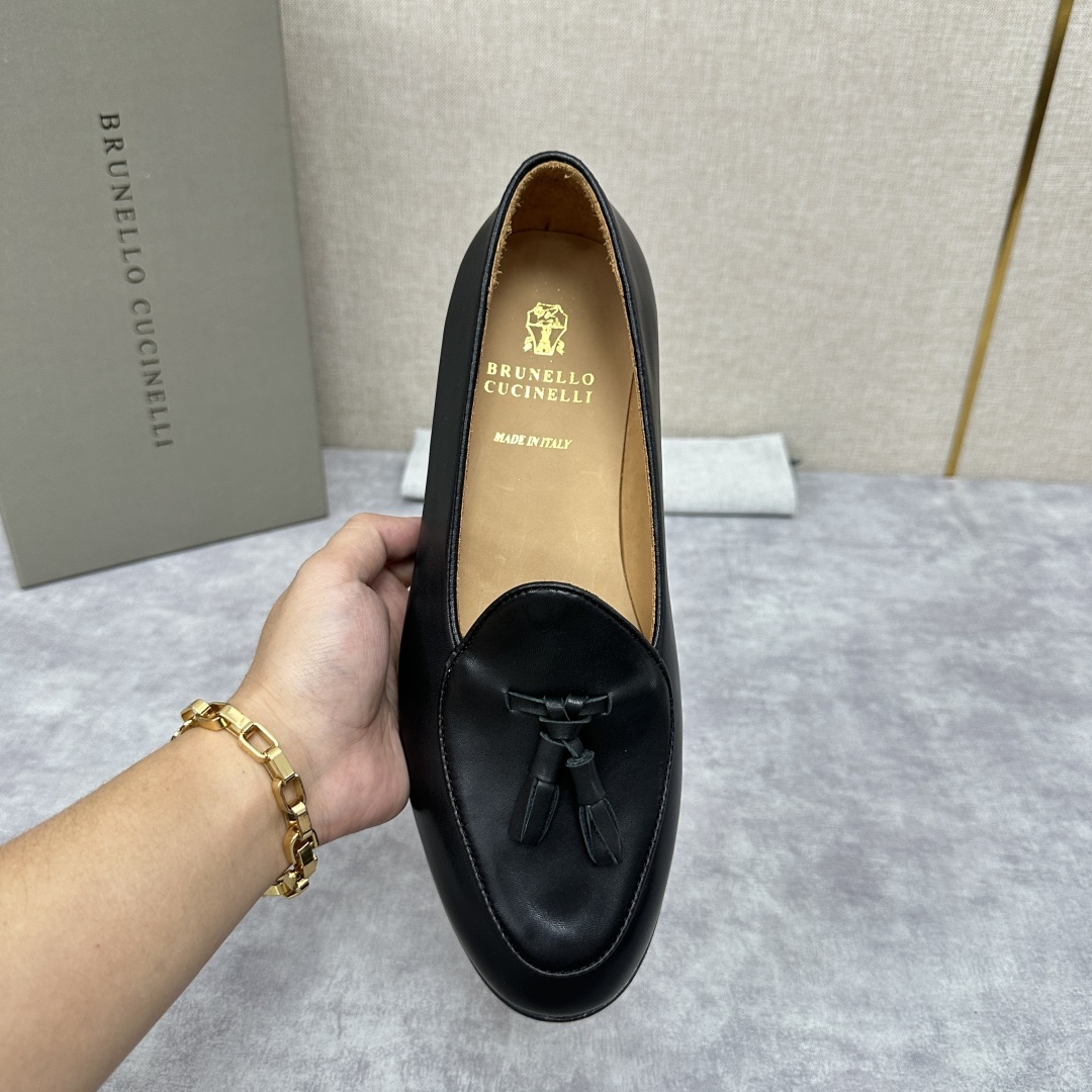 💋💍BC家 新品上架 Brunello Cucinell* 流苏乐福鞋皮鞋 官方 9,500