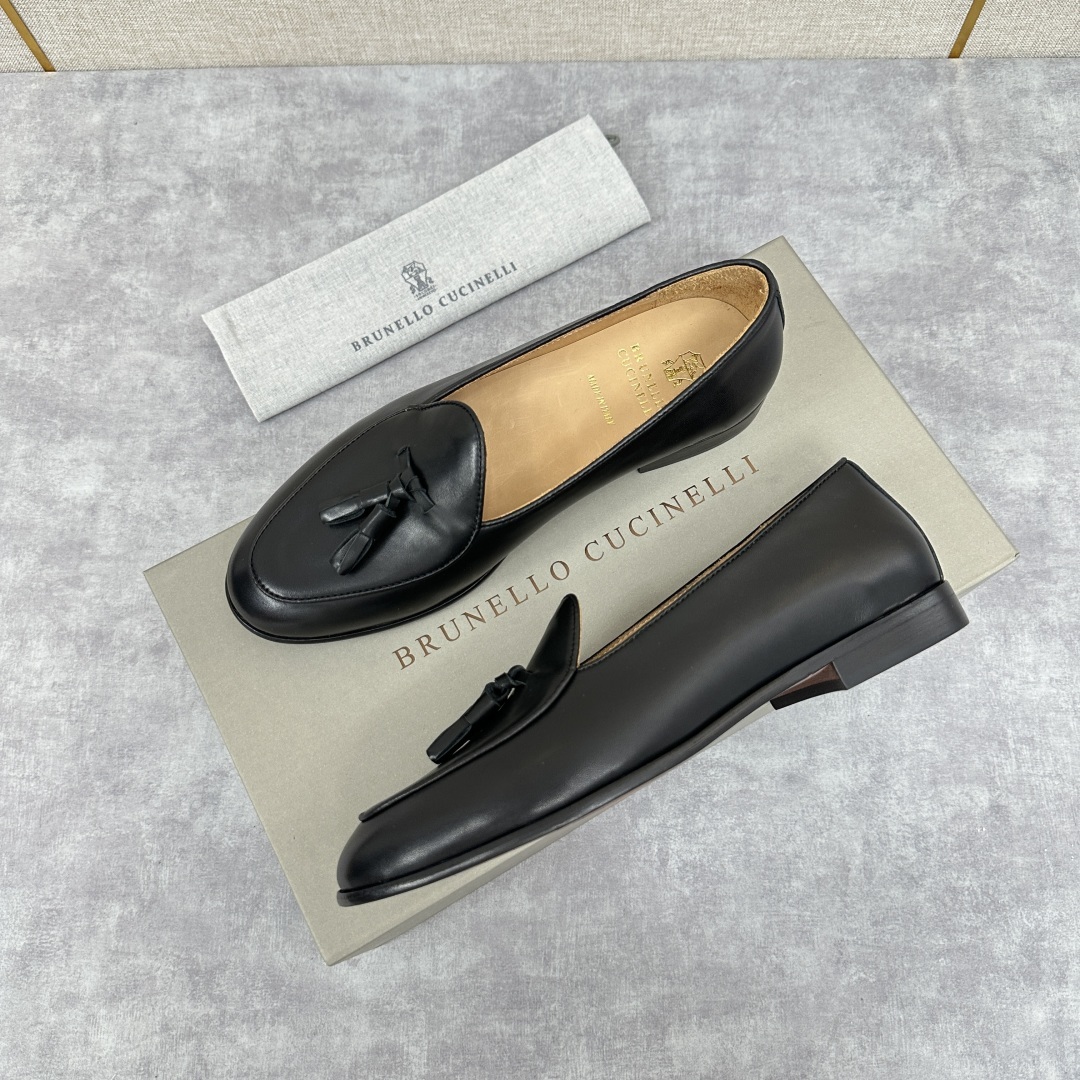 💋💍BC家 新品上架 Brunello Cucinell* 流苏乐福鞋皮鞋 官方 9,500