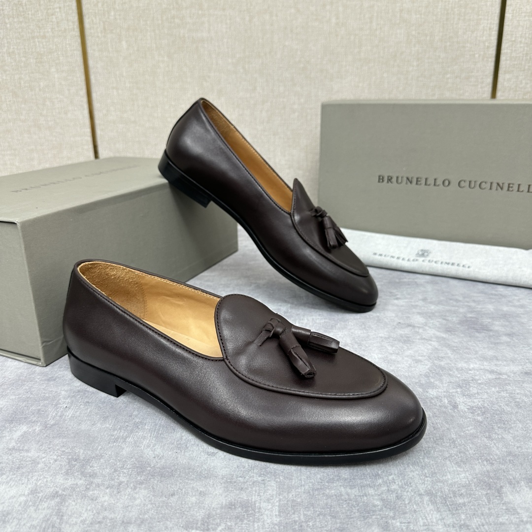 💋💍BC家 新品上架 Brunello Cucinell* 流苏乐福鞋皮鞋 官方 9,500