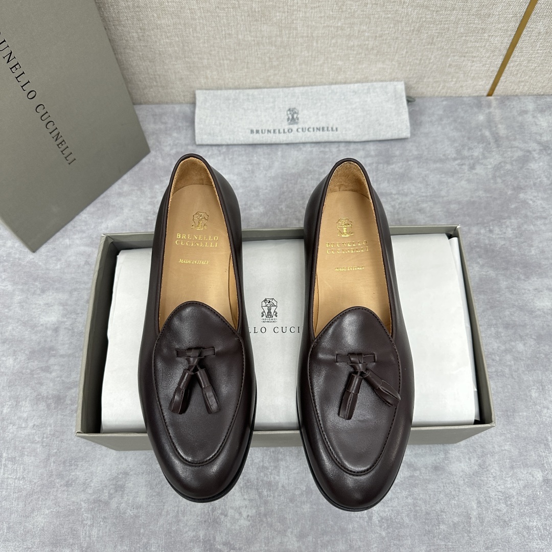 💋💍BC家 新品上架 Brunello Cucinell* 流苏乐福鞋皮鞋 官方 9,500