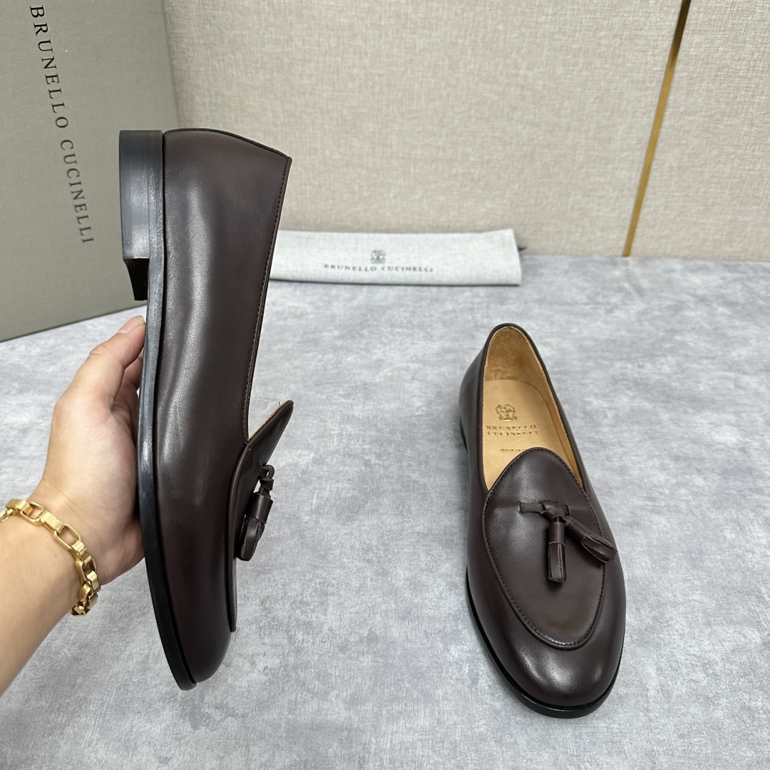 💋💍BC家 新品上架 Brunello Cucinell* 流苏乐福鞋皮鞋 官方 9,500